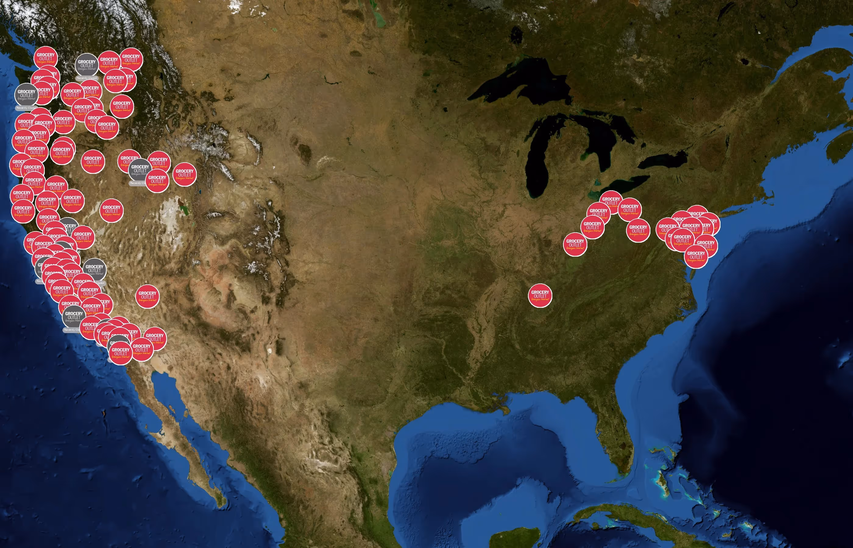 Grocery Outlet state distribution