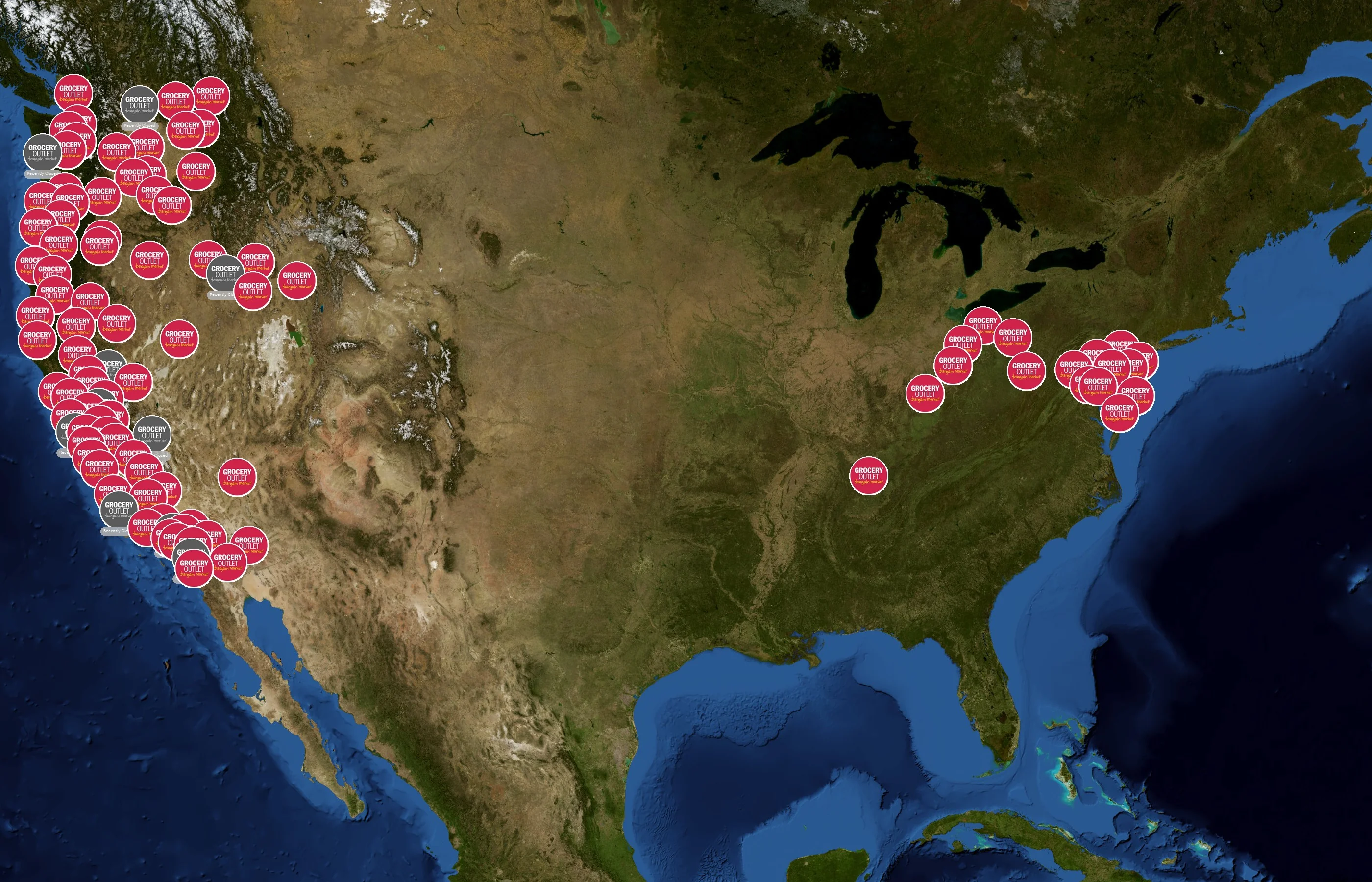 Grocery Outlet state distribution