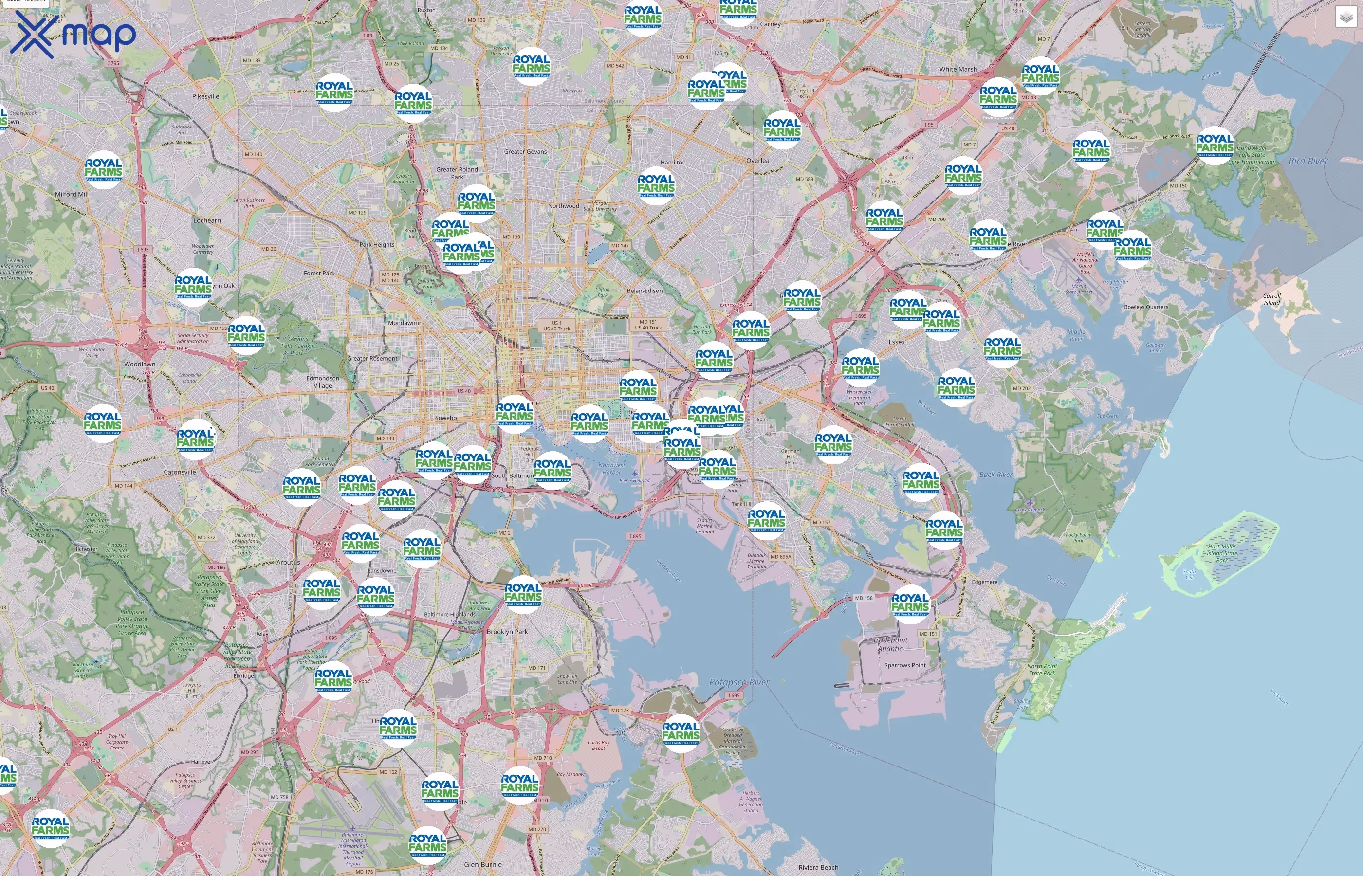 Royal Farms traffic data