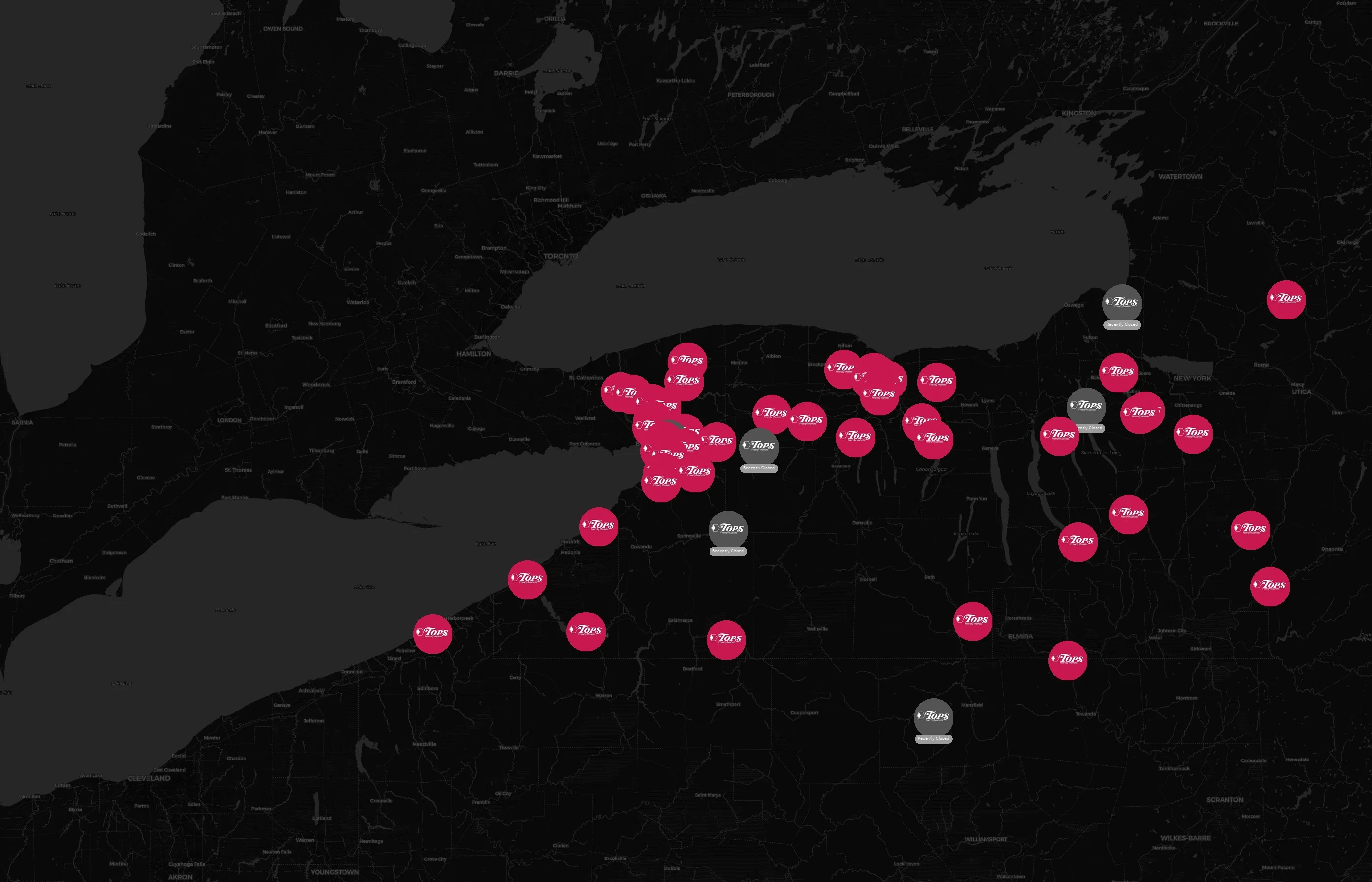Tops Friendly Markets city distribution
