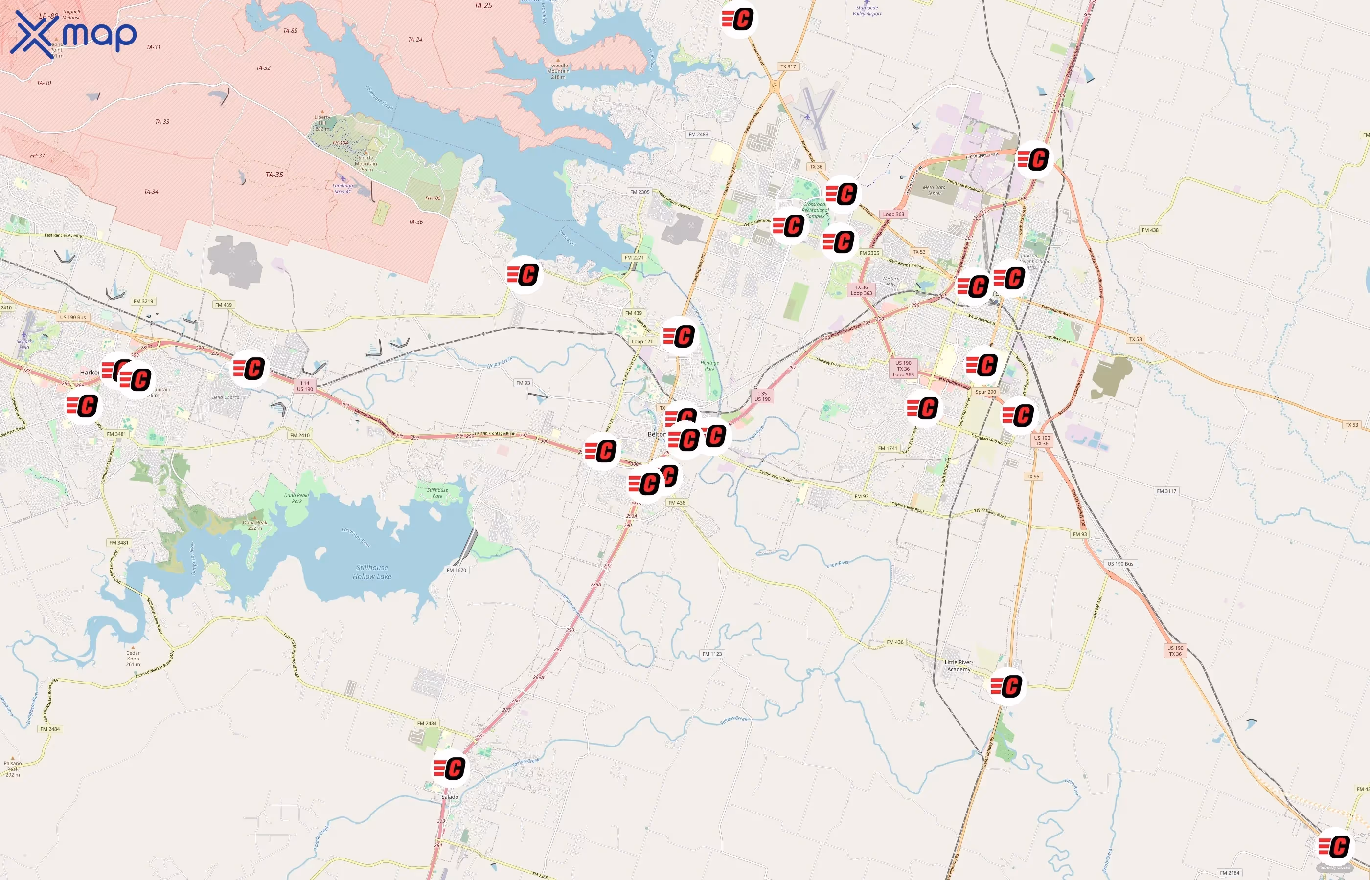 CEFCO area coverage