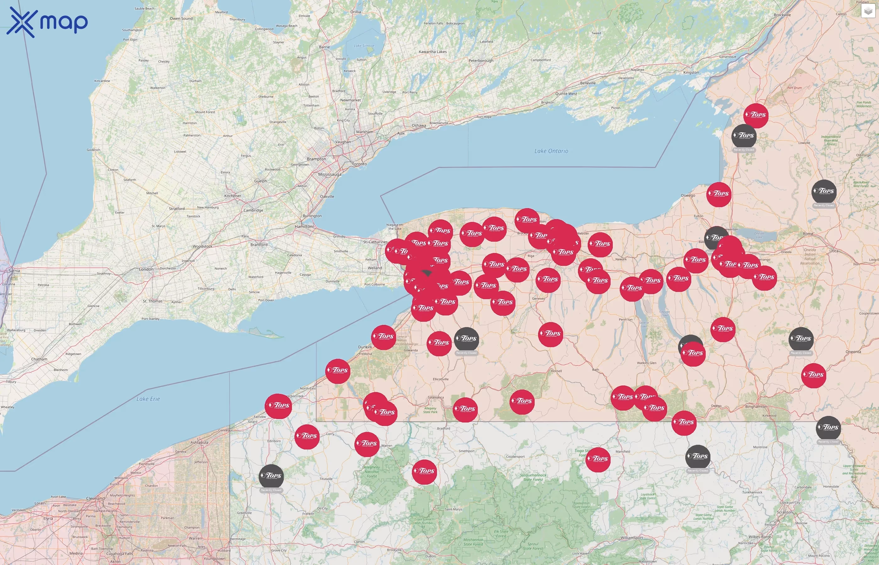 Tops Friendly Markets street hotspots