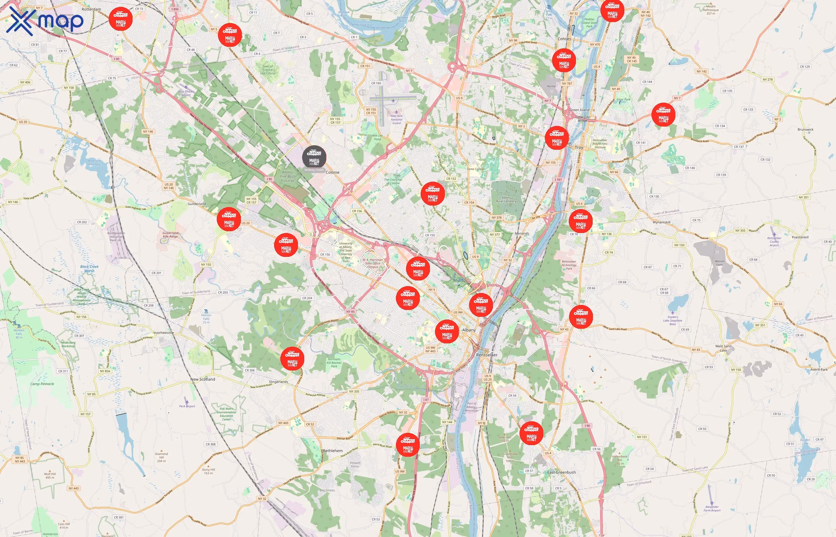 Price Chopper area coverage