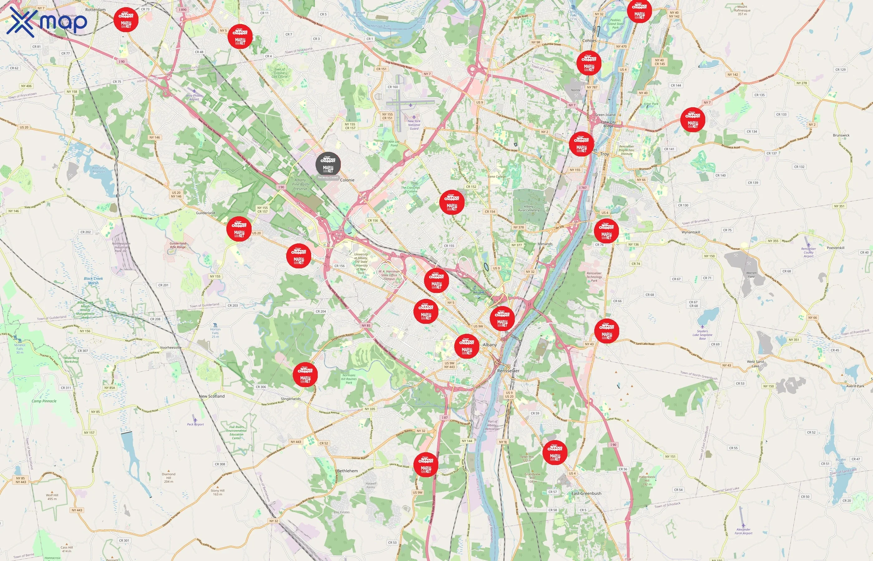 Price Chopper area coverage