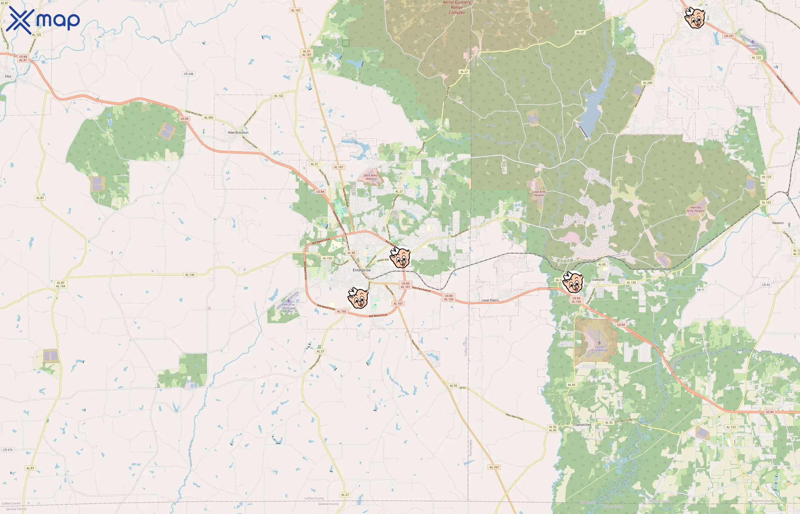 Piggly Wiggly area coverage