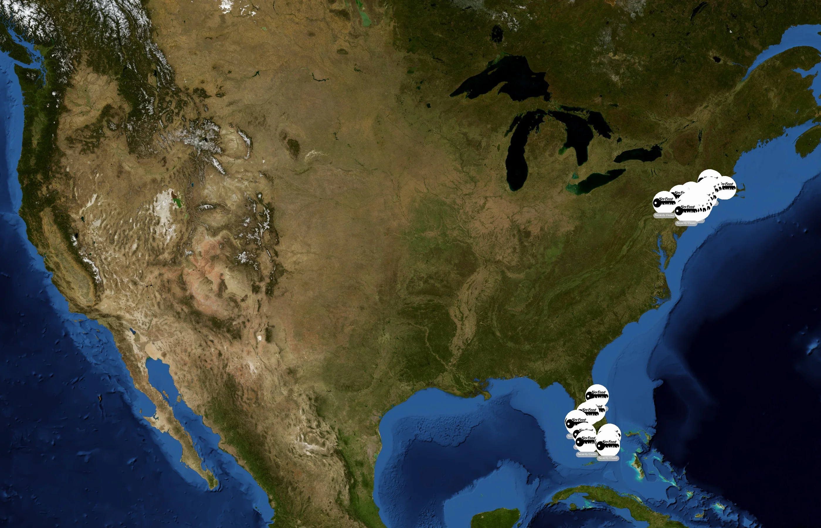 Key Food state distribution