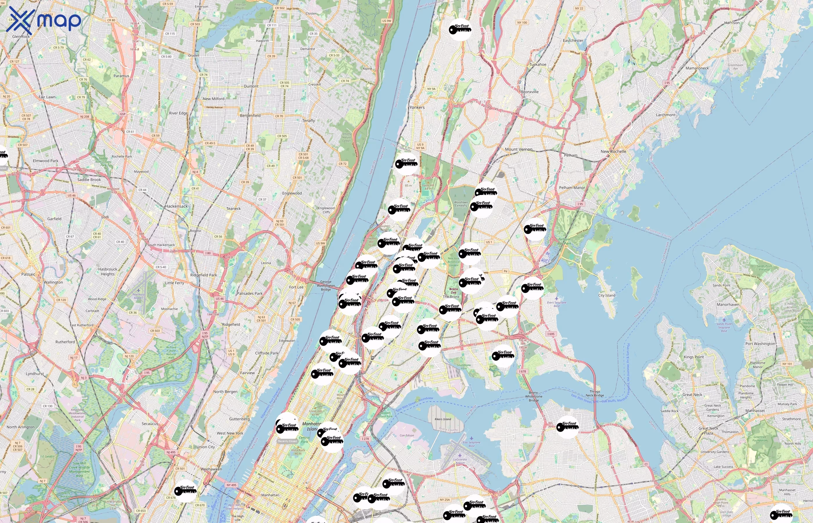 Key Food area coverage