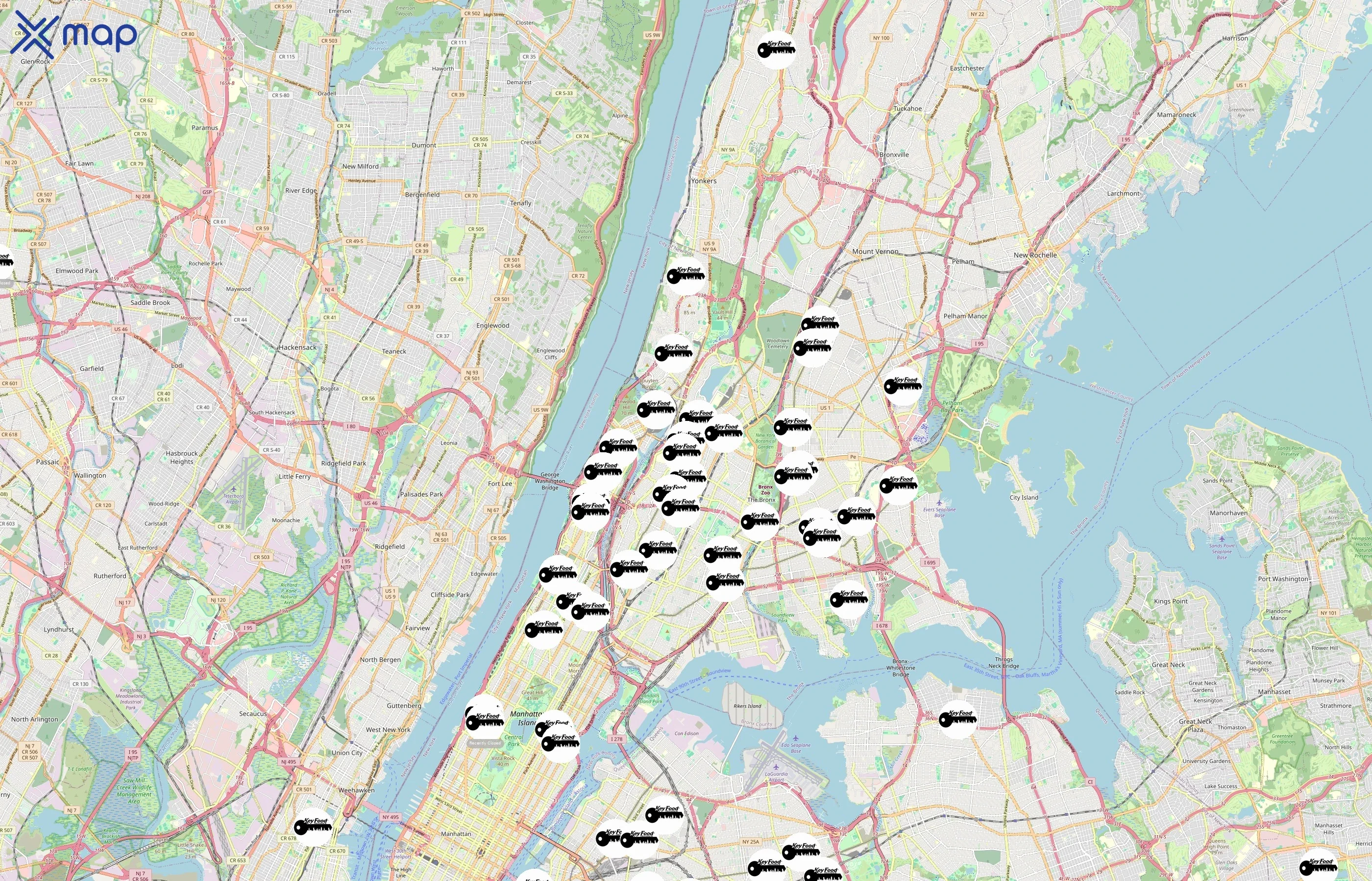 Key Food area coverage