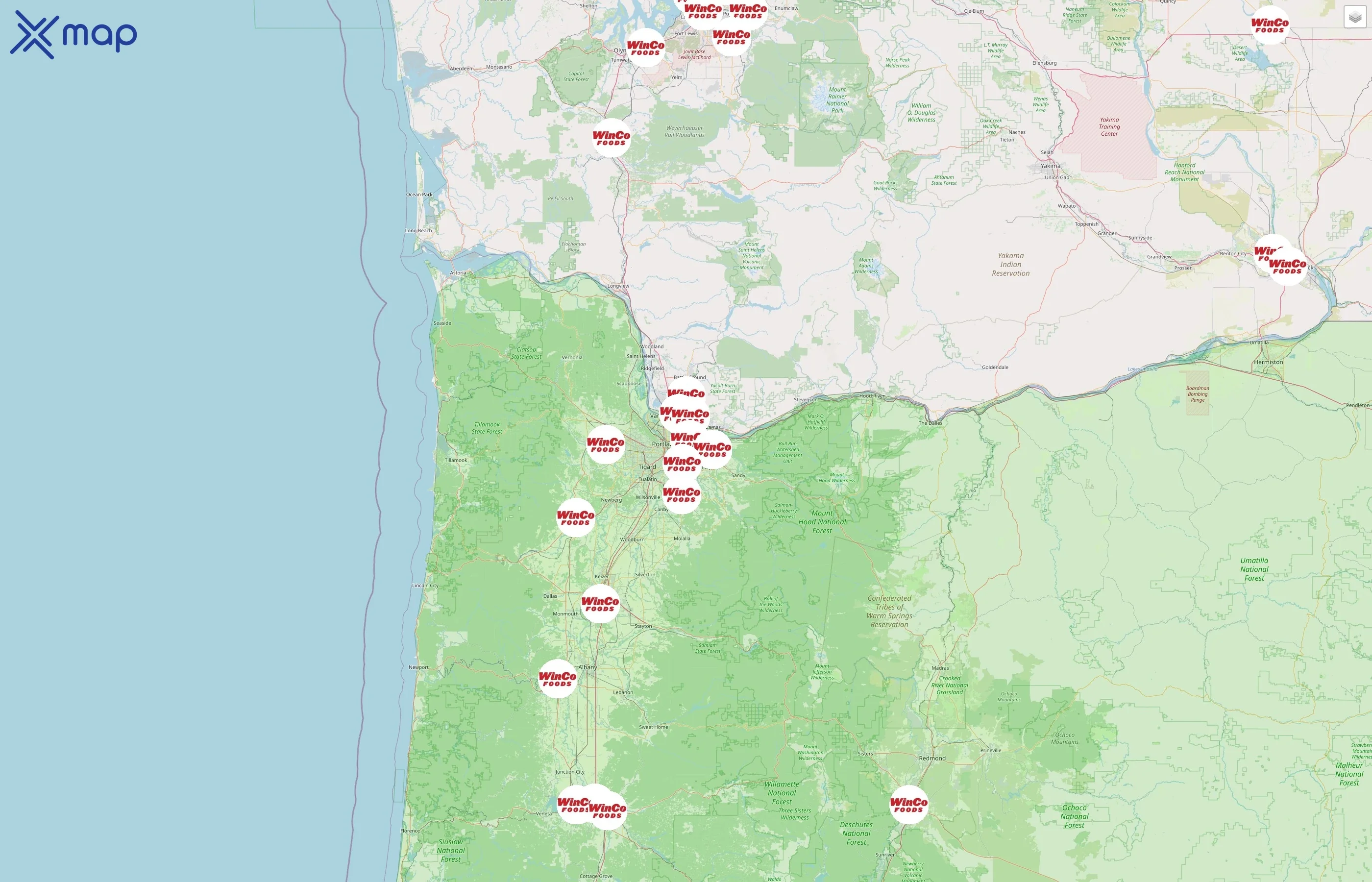 WinCo Foods street hotspots
