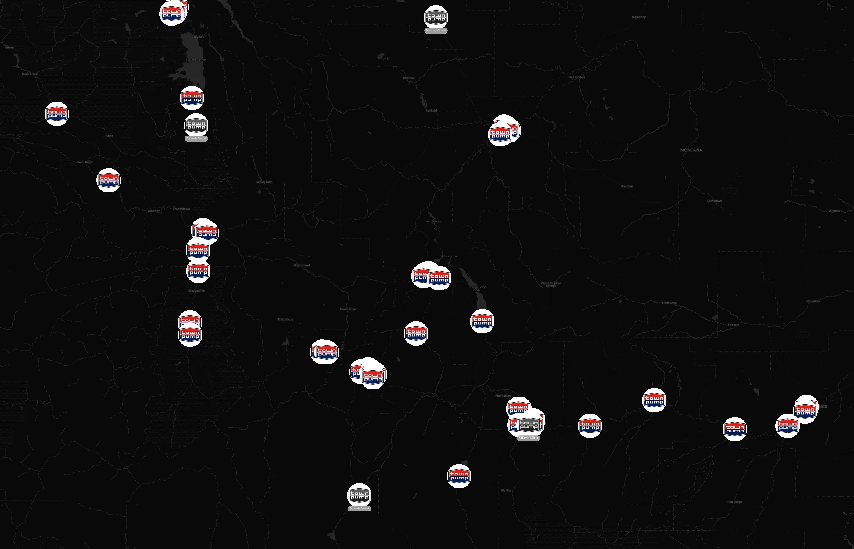 Town Pump city distribution