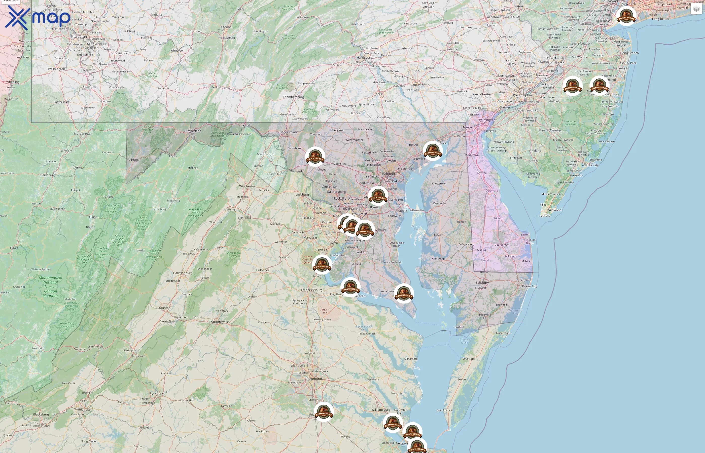 Defense Commissary Agency street hotspots