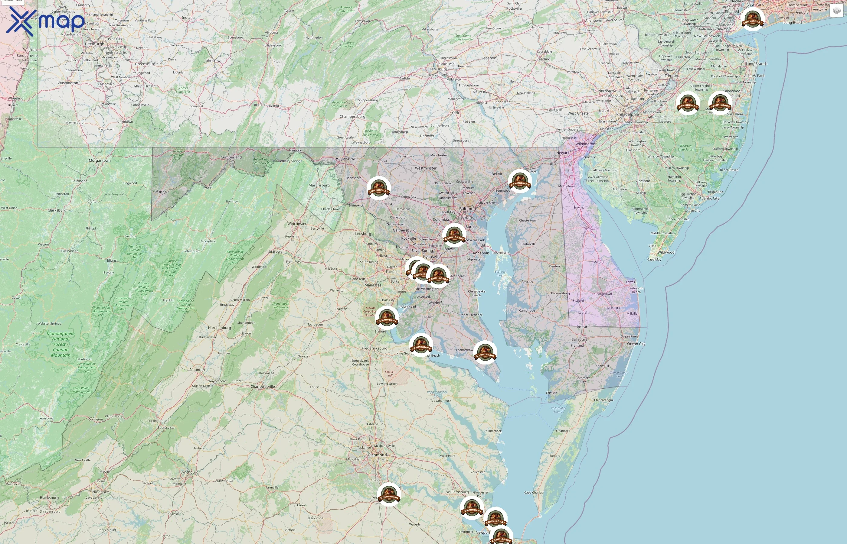 Defense Commissary Agency street hotspots