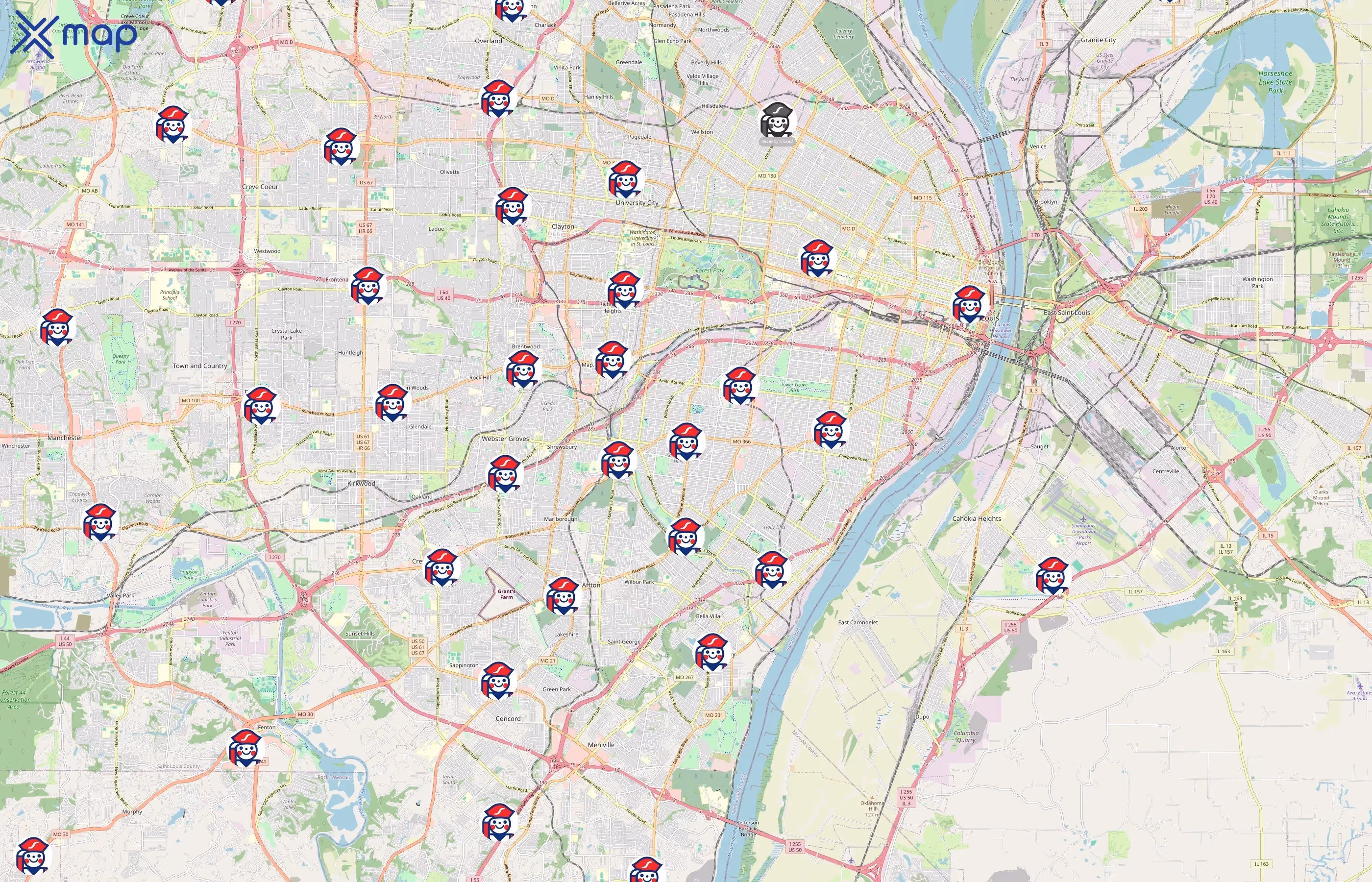 Schnucks area coverage