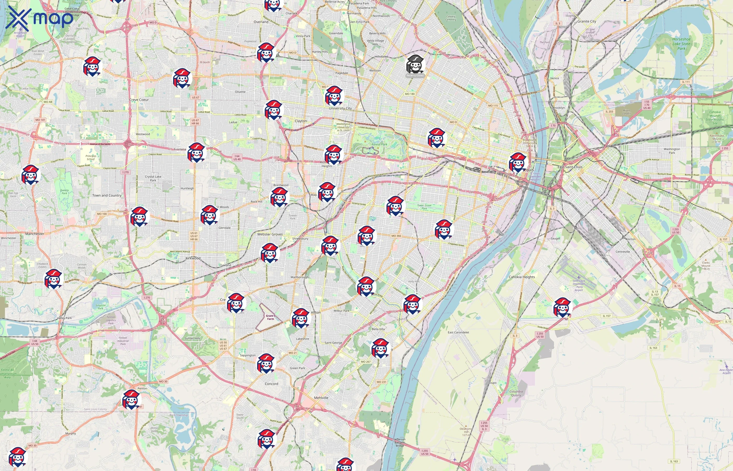 Schnucks area coverage