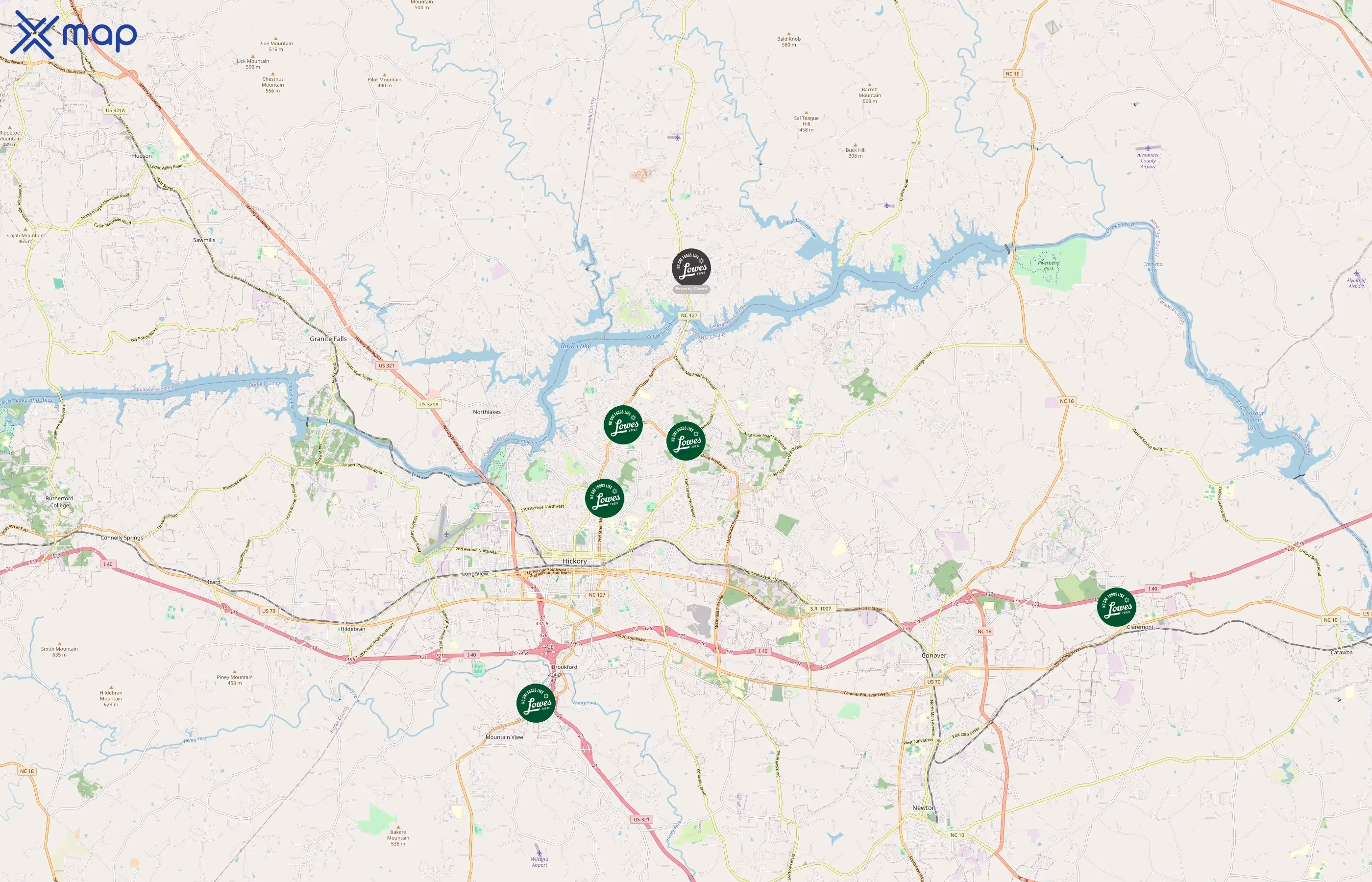 Lowes Foods area coverage