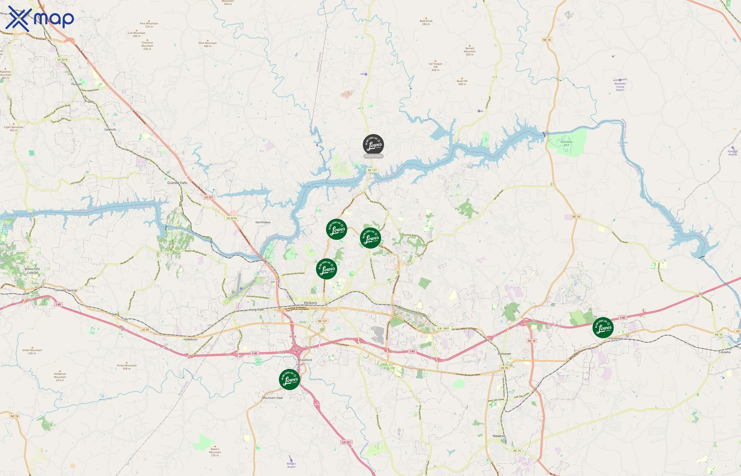Lowes Foods area coverage