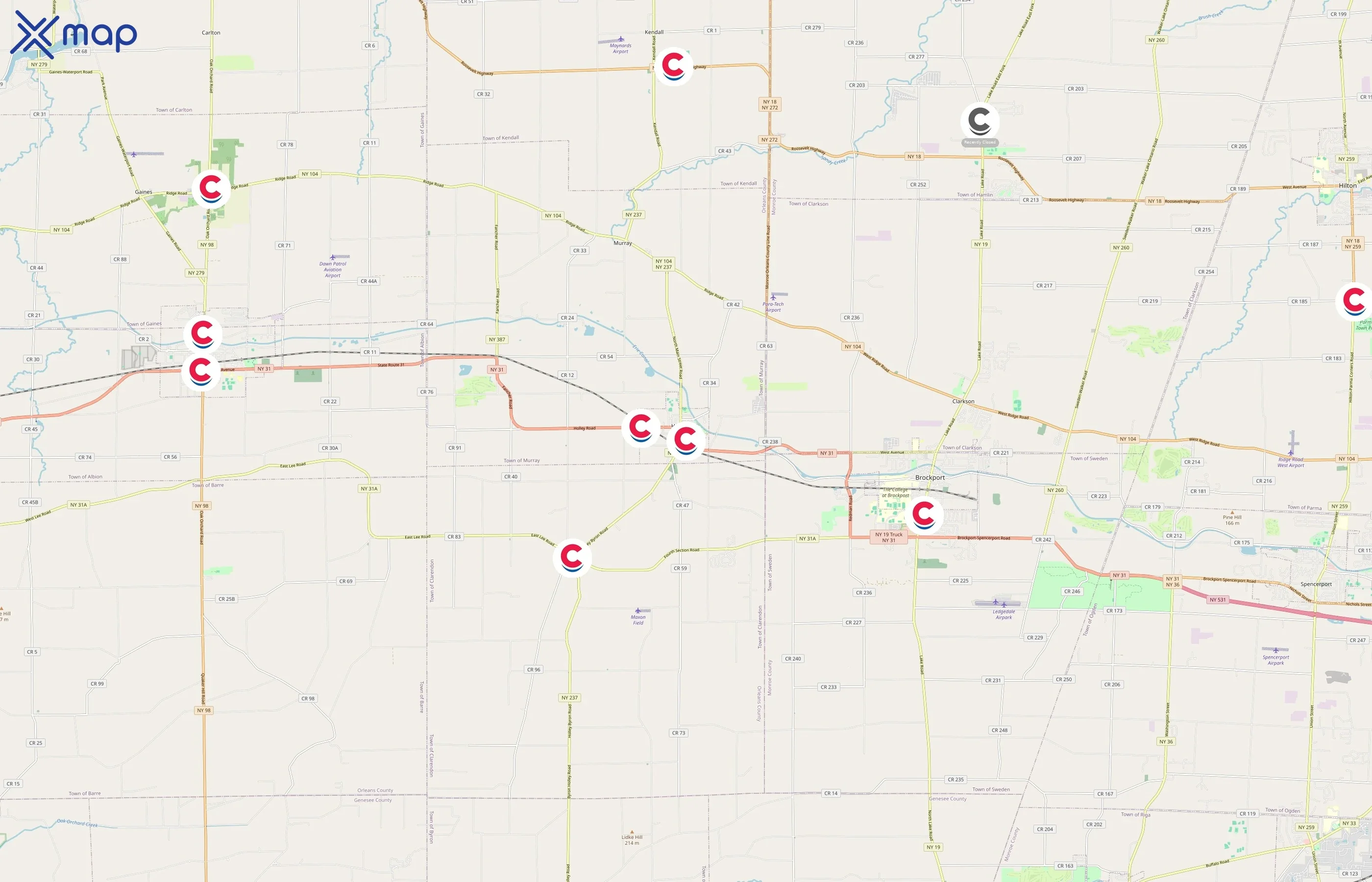 Crosby's area coverage