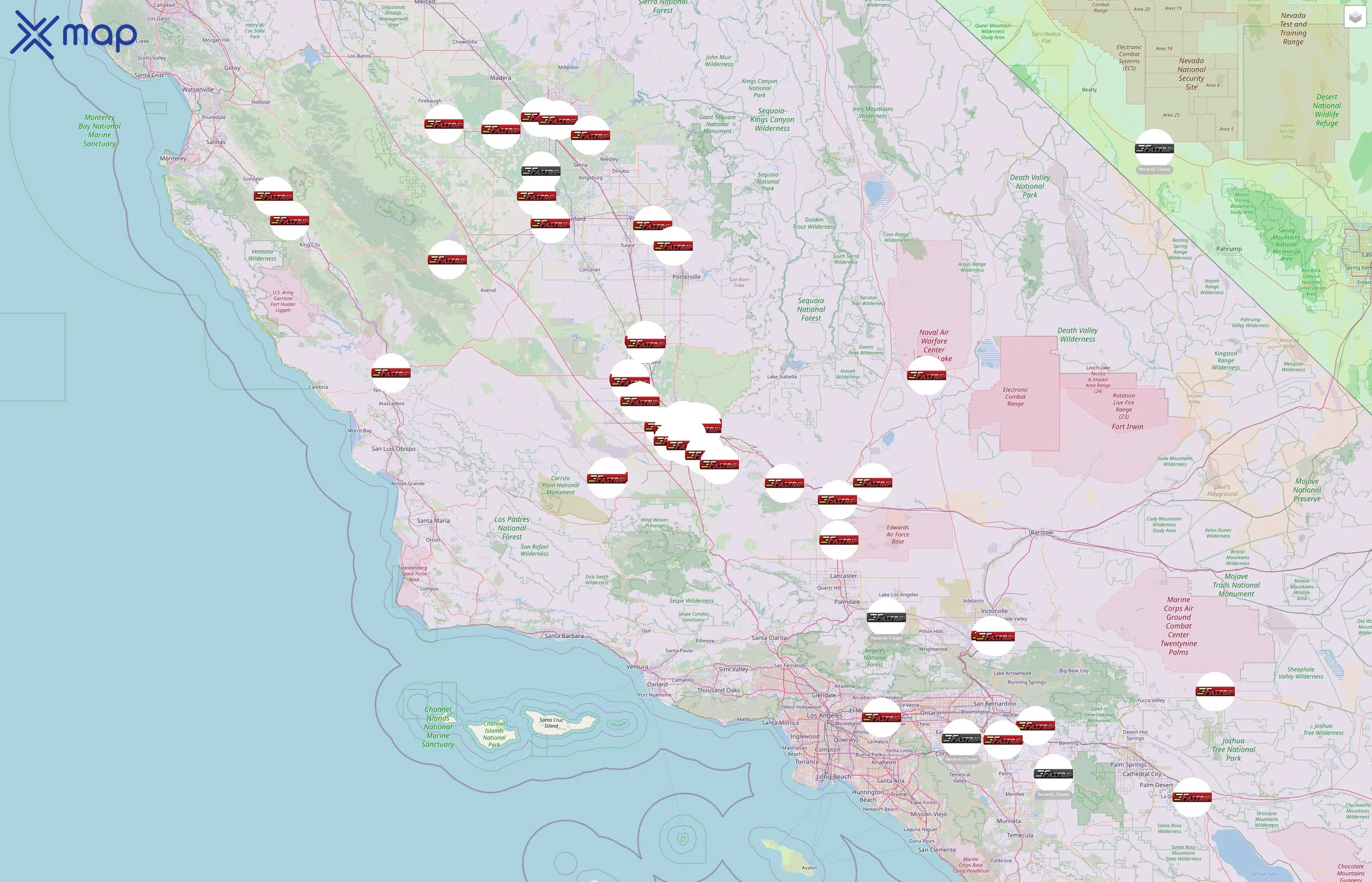 Fastrip street hotspots