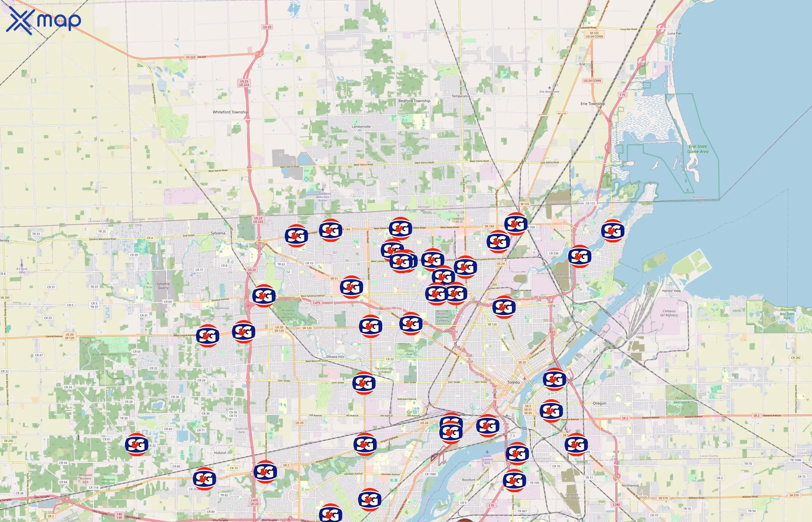 S&G Stores area coverage