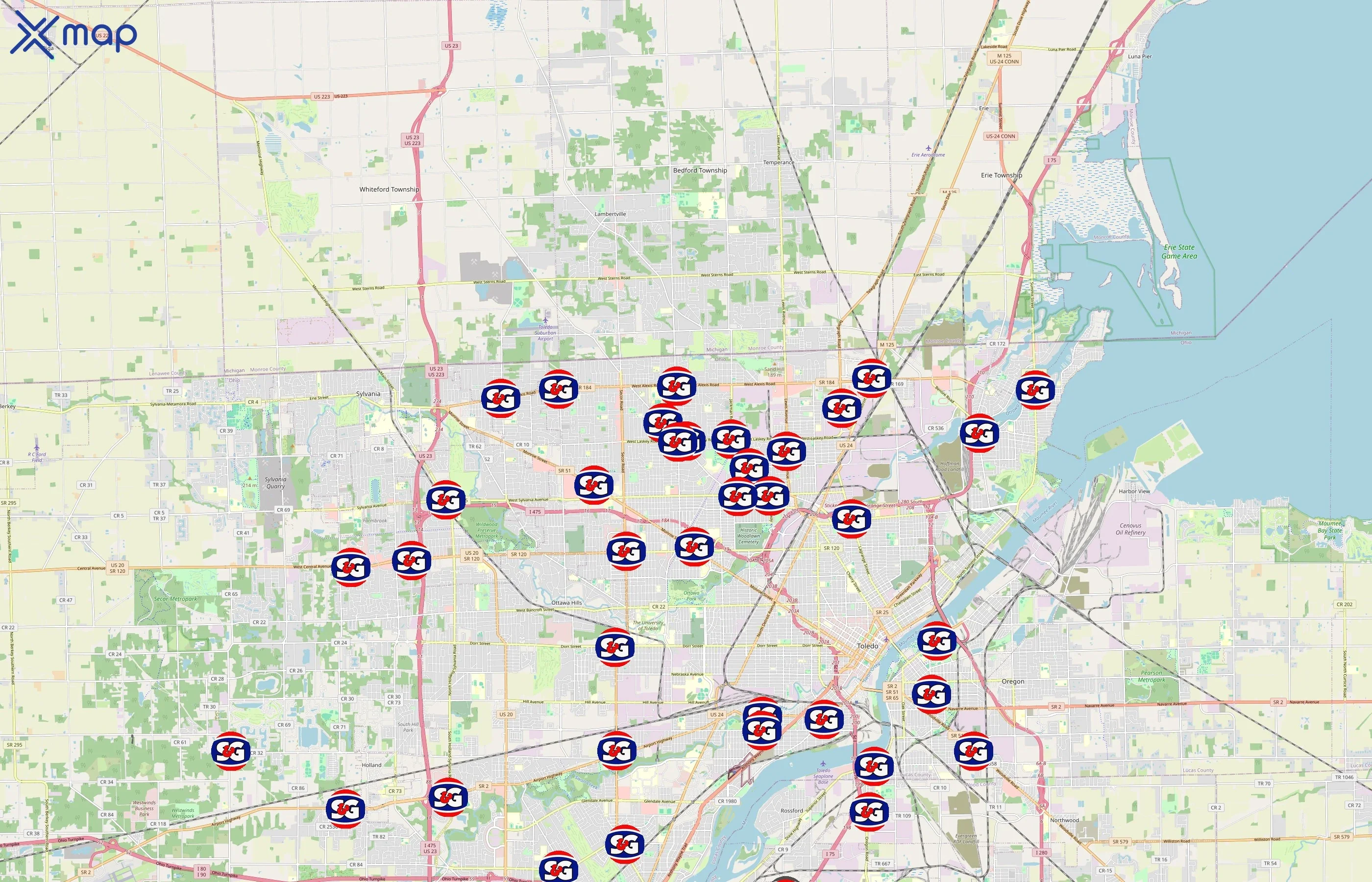 S&G Stores area coverage