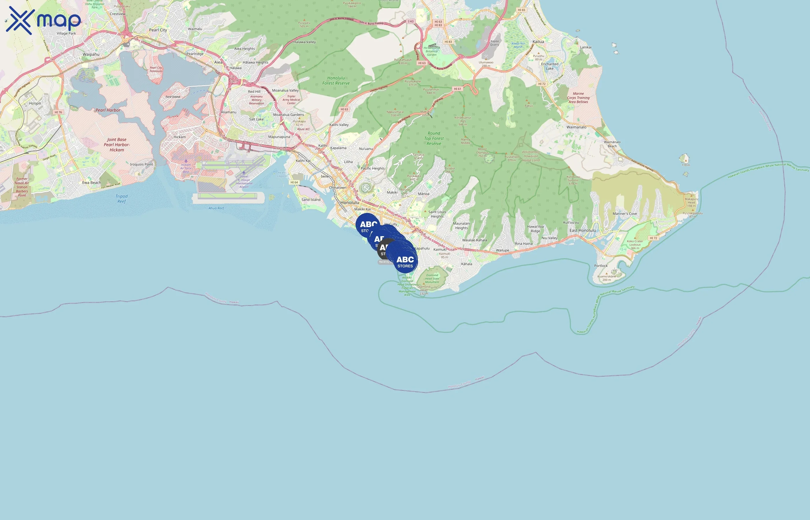 ABC Stores area coverage