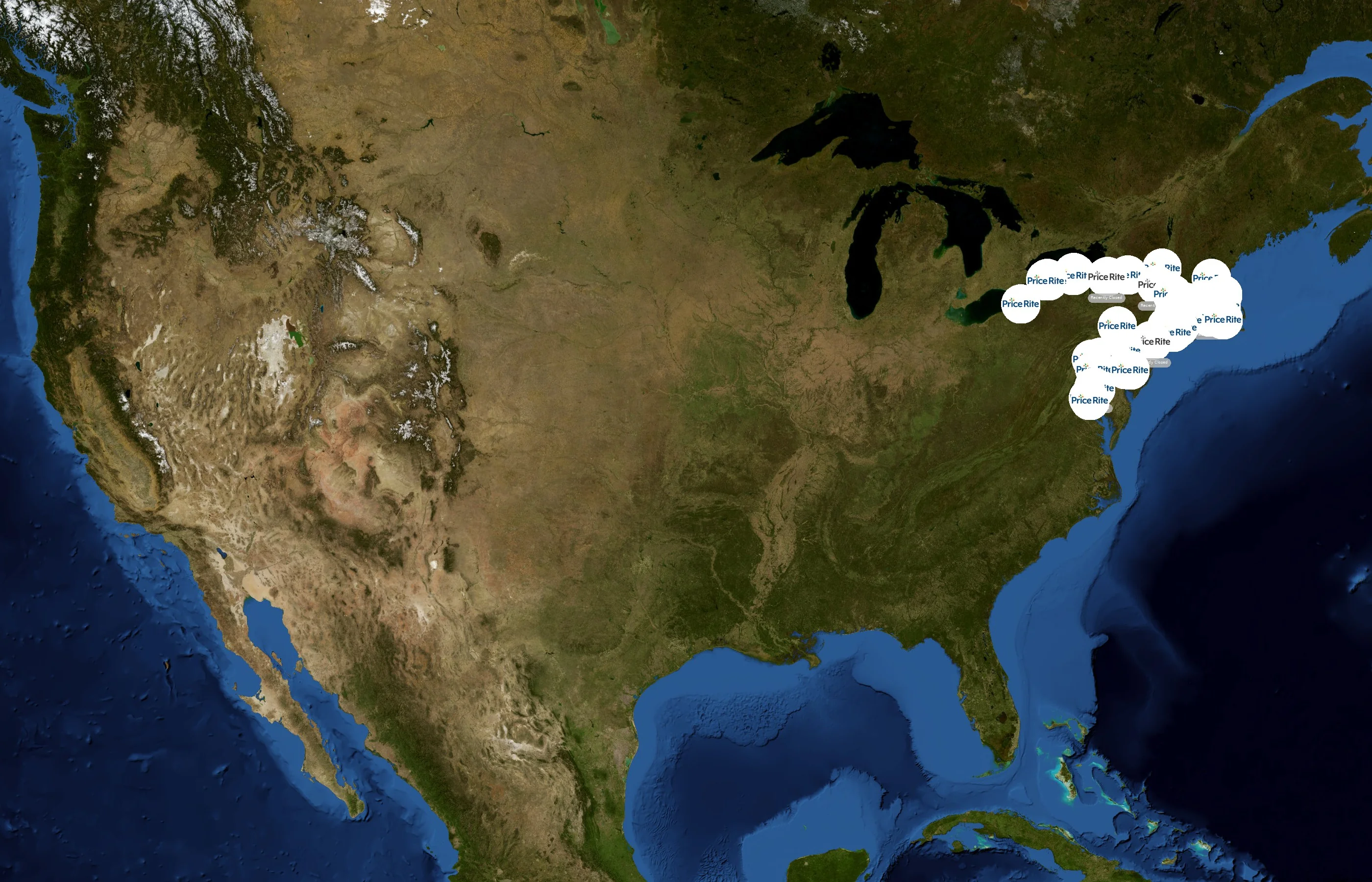Price Rite Marketplace state distribution