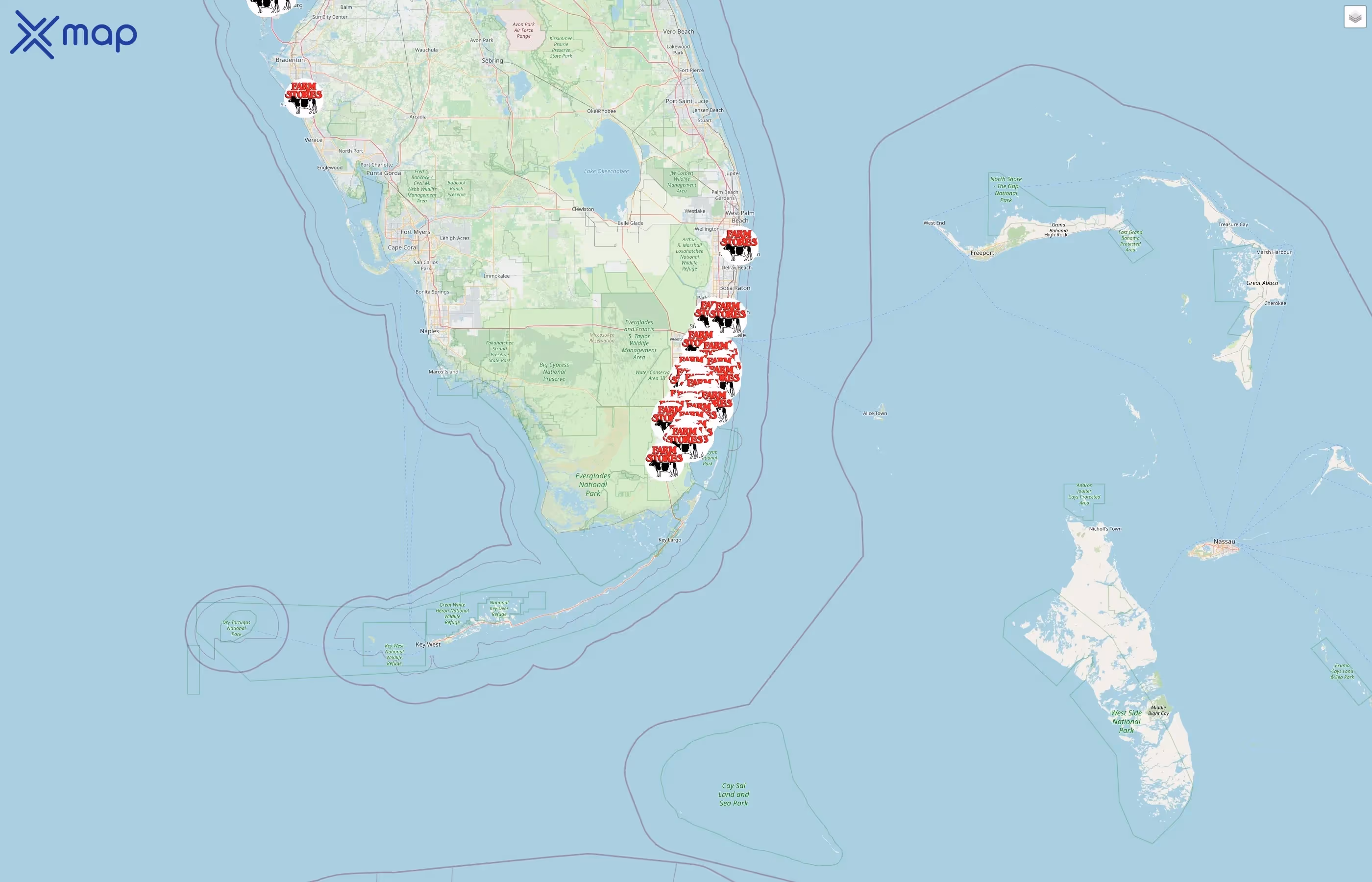 Farm Stores street hotspots