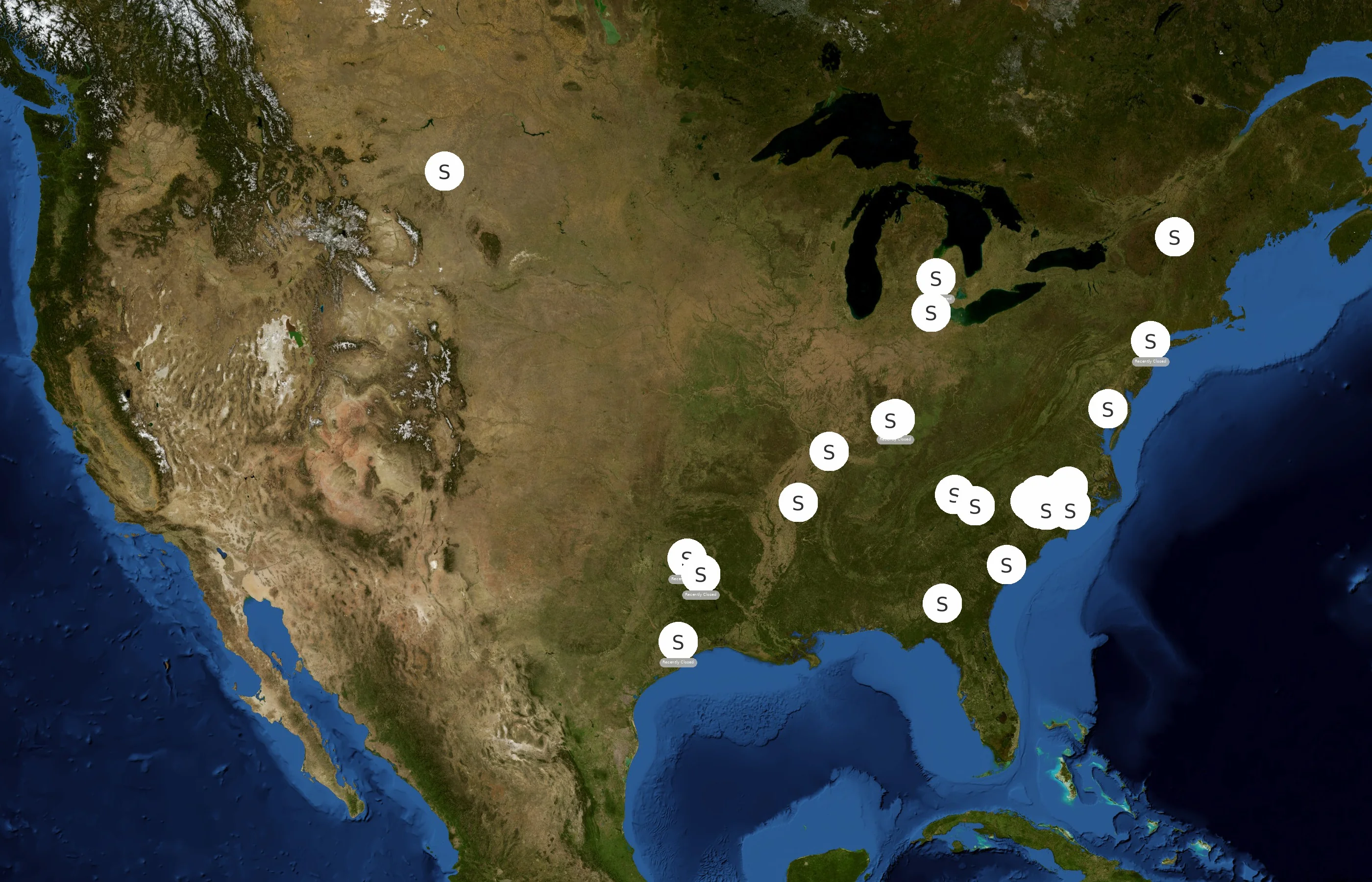 Short Stop Food Marts state distribution