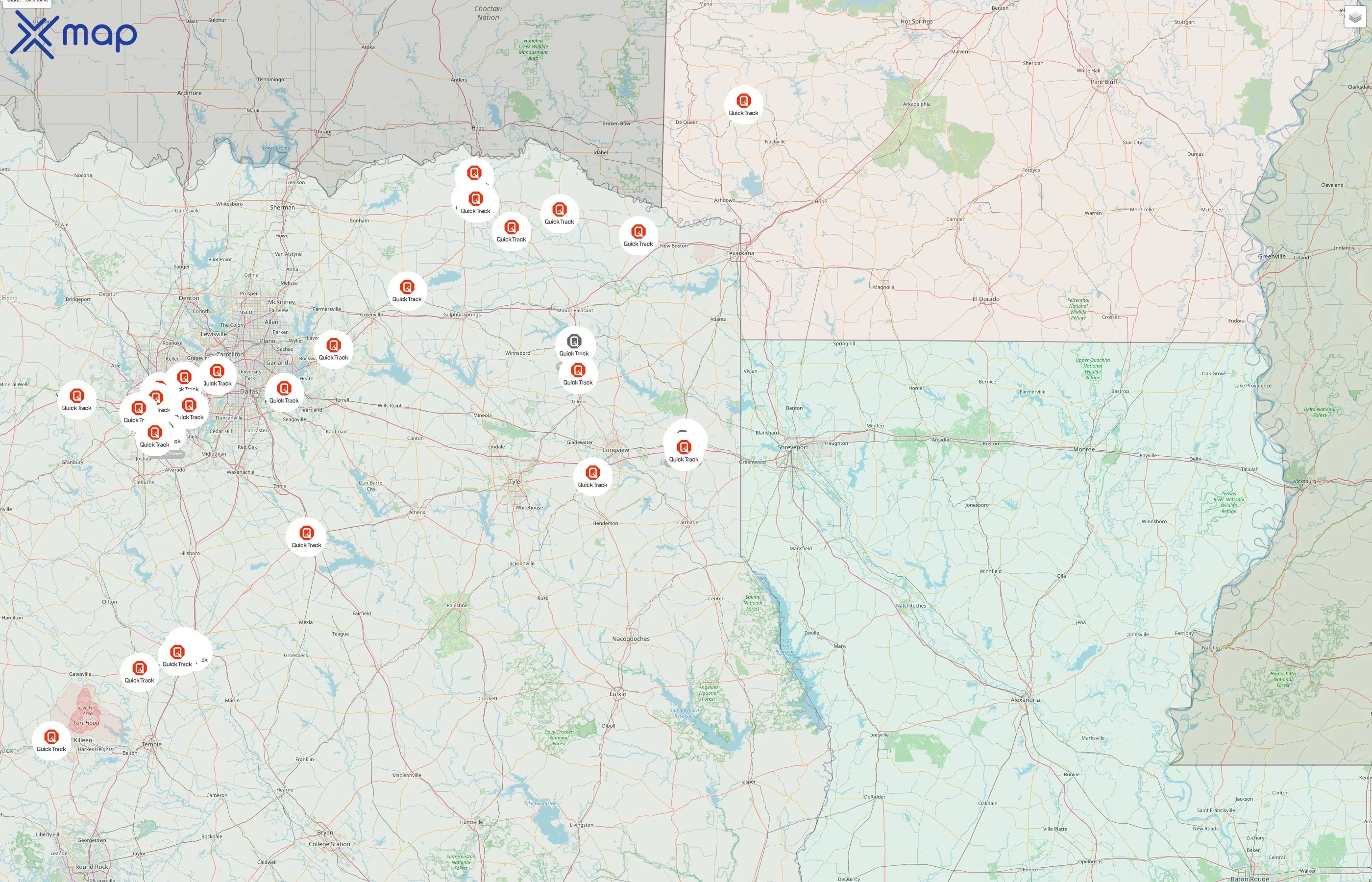 Quick Track Inc street hotspots