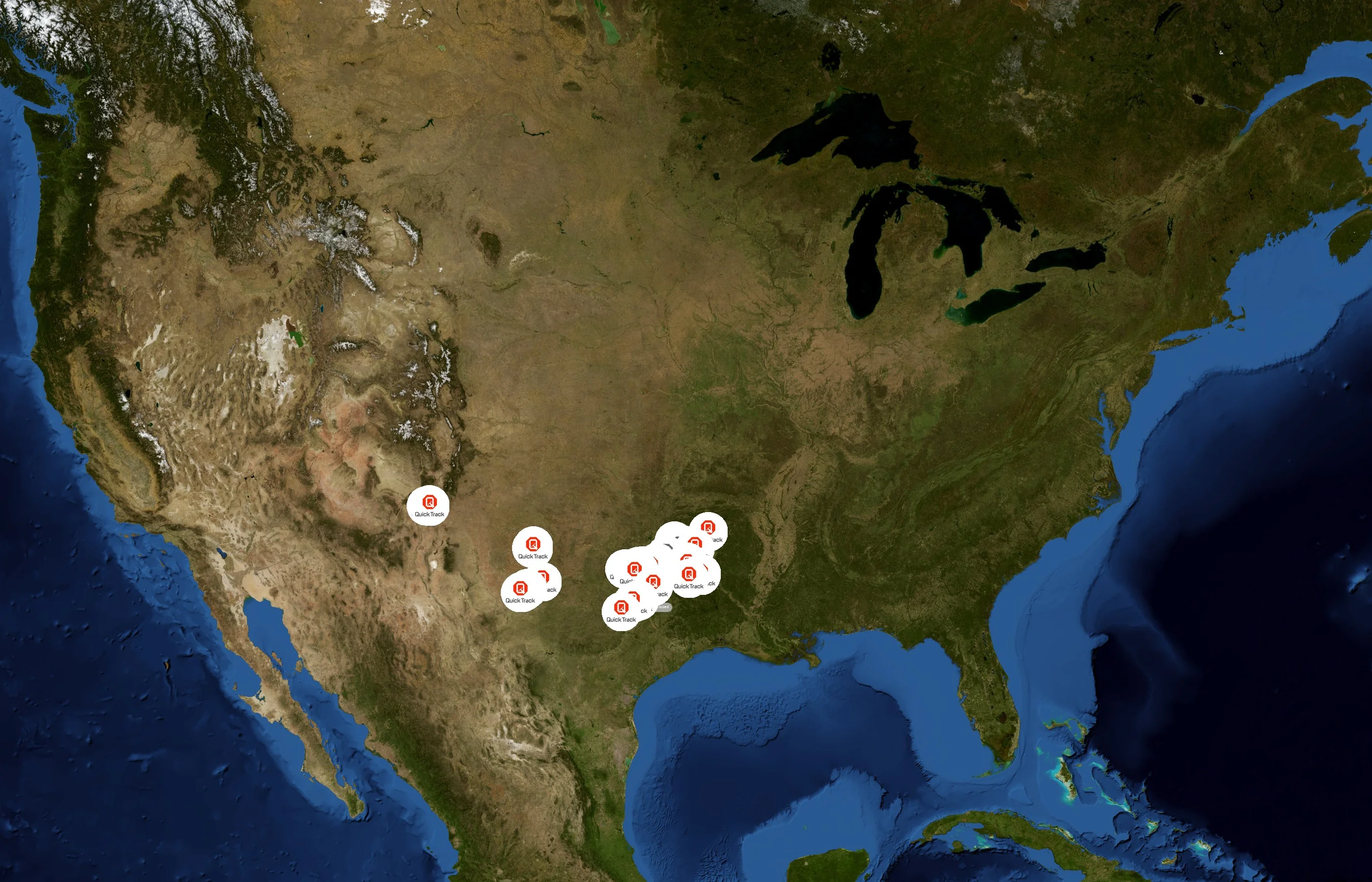 Quick Track Inc state distribution