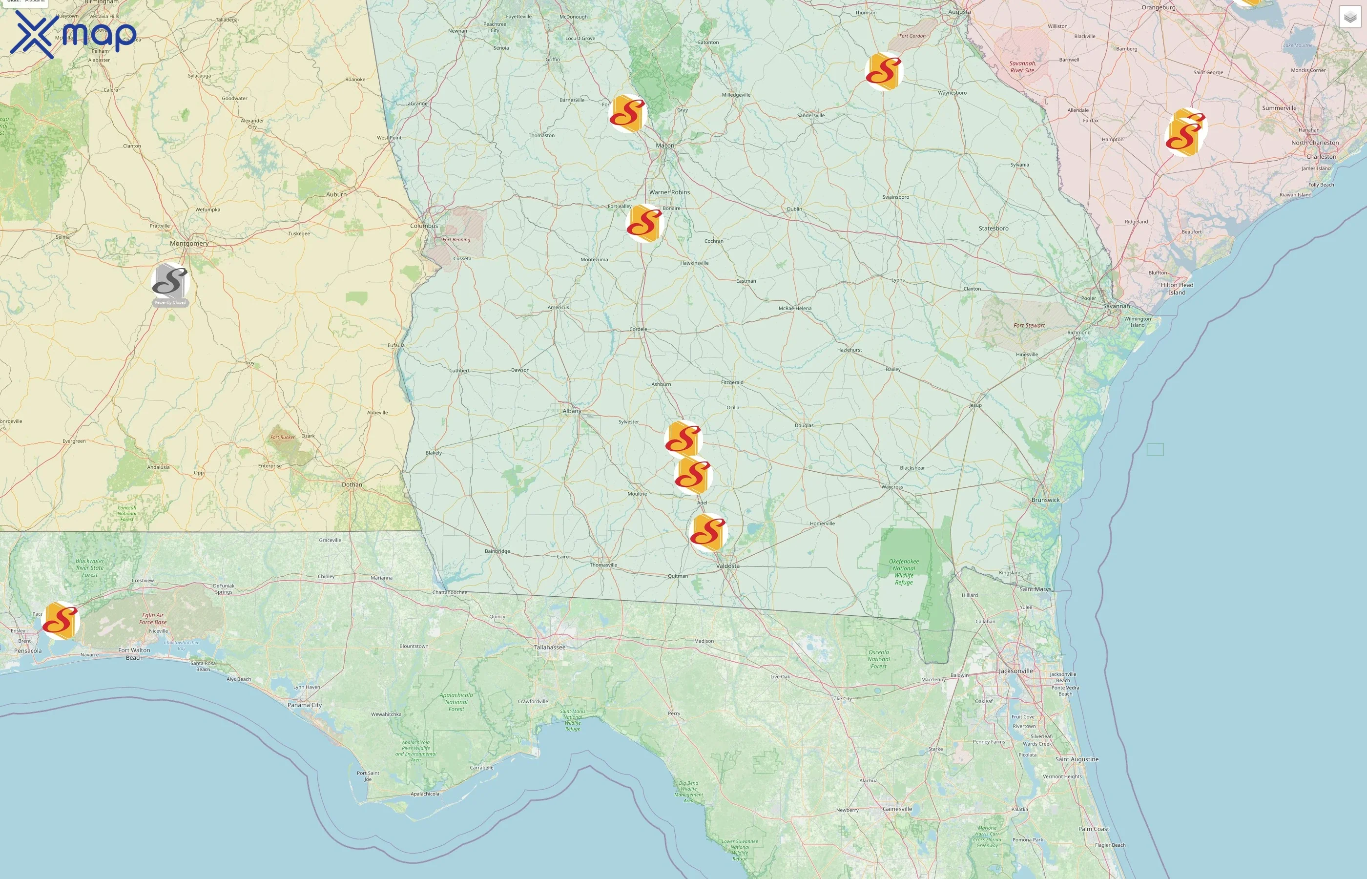 Stuckey's street hotspots