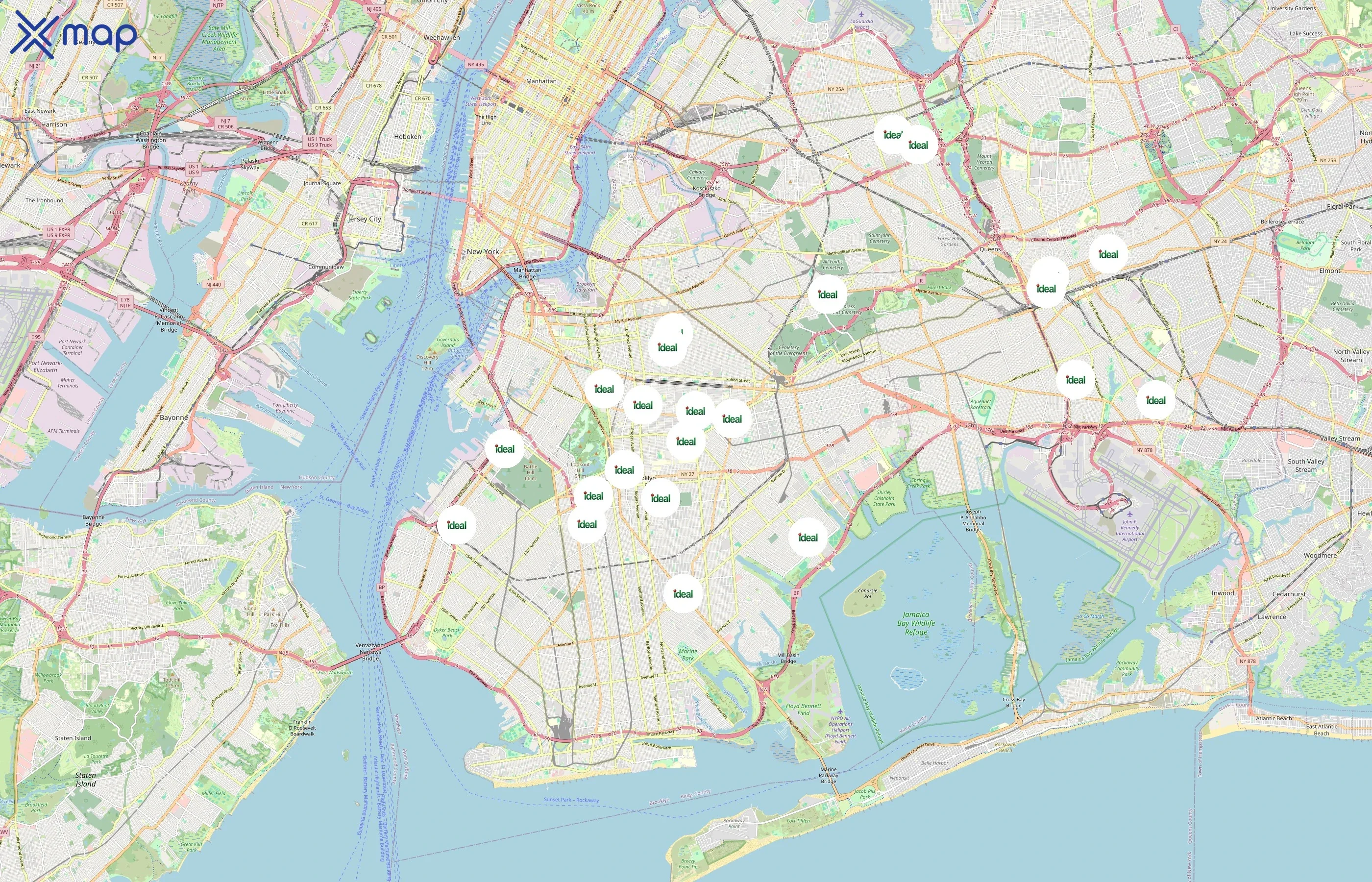 Ideal Food Basket area coverage