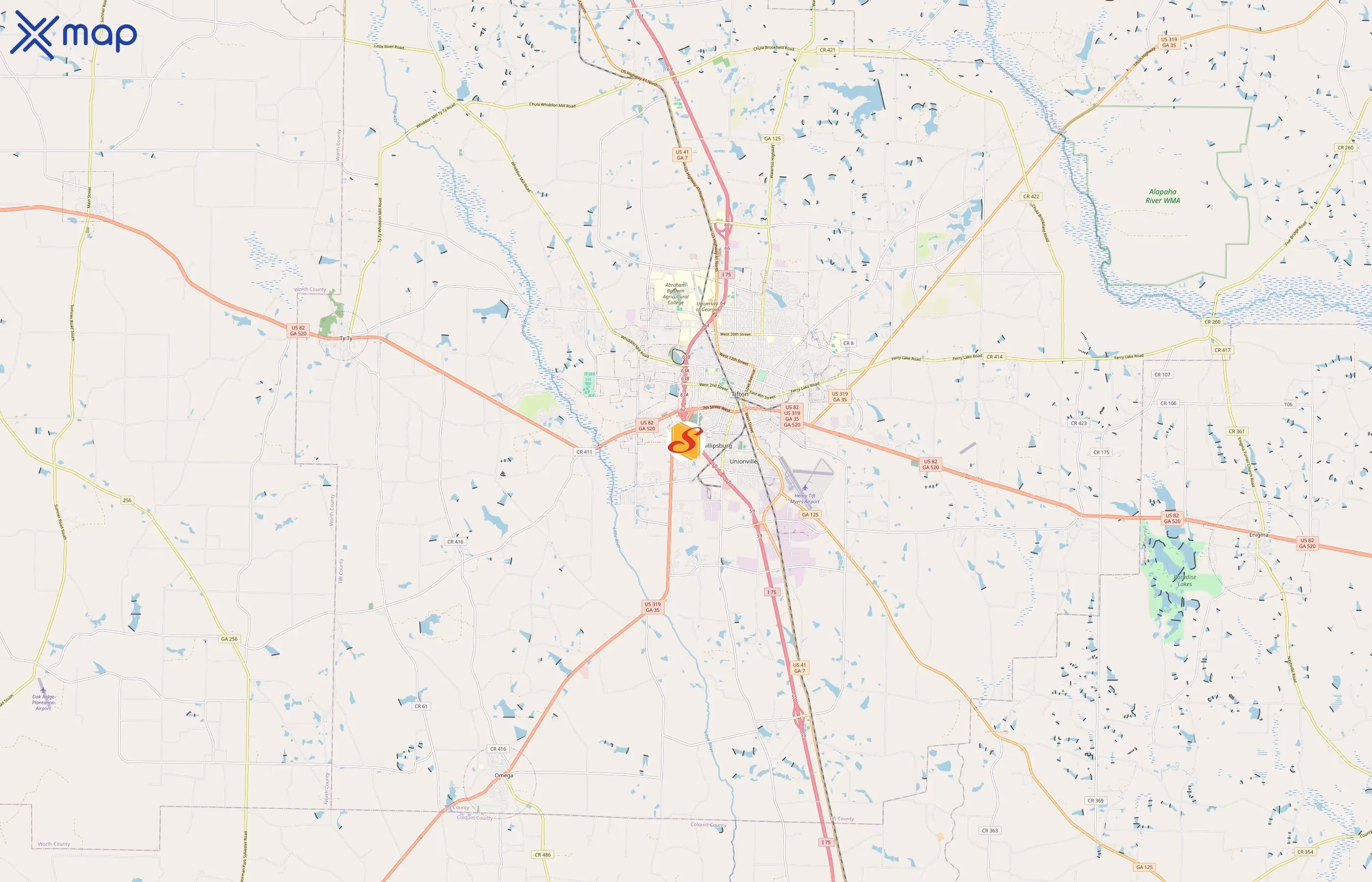 Stuckey's area coverage