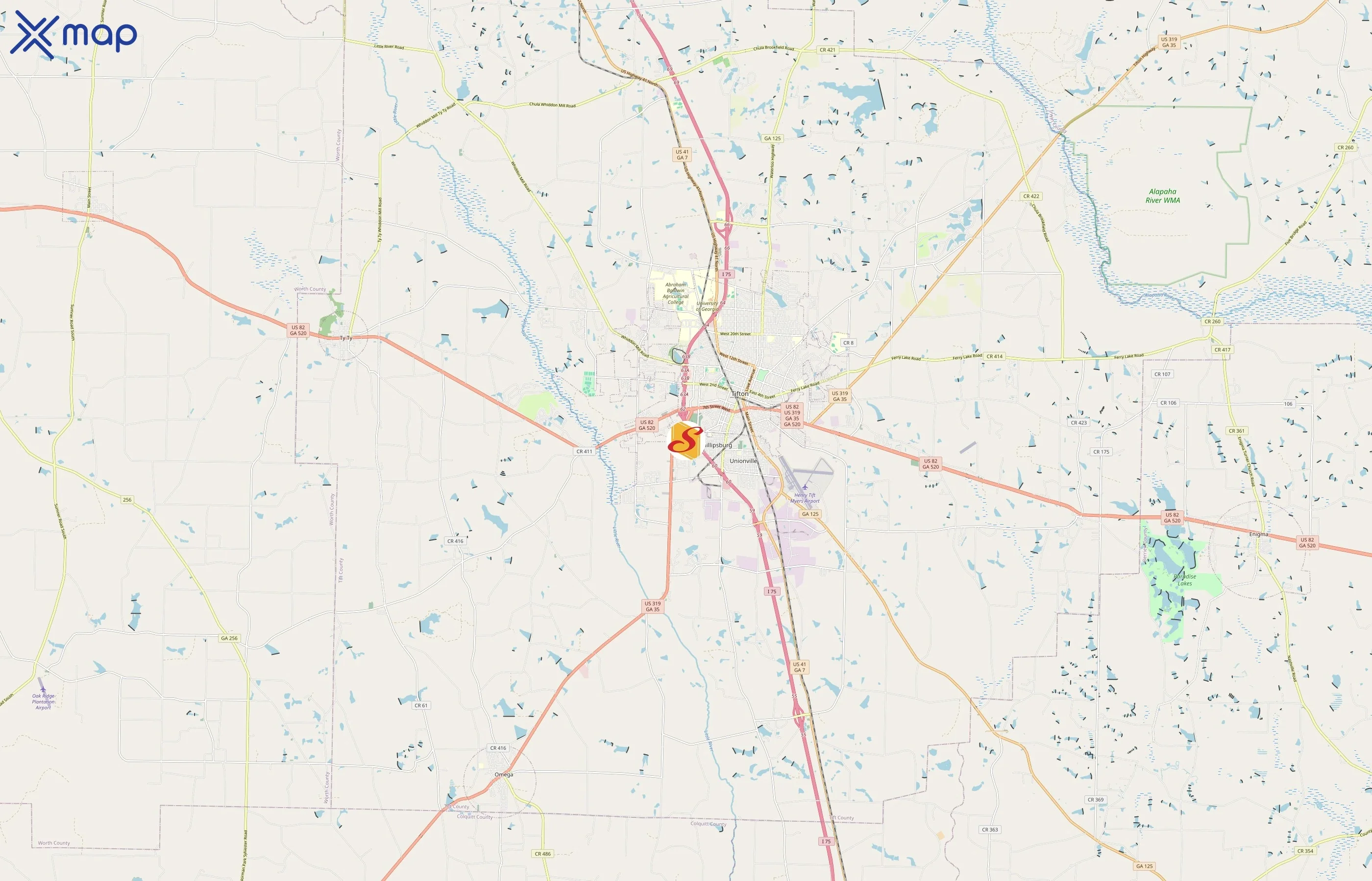 Stuckey's area coverage