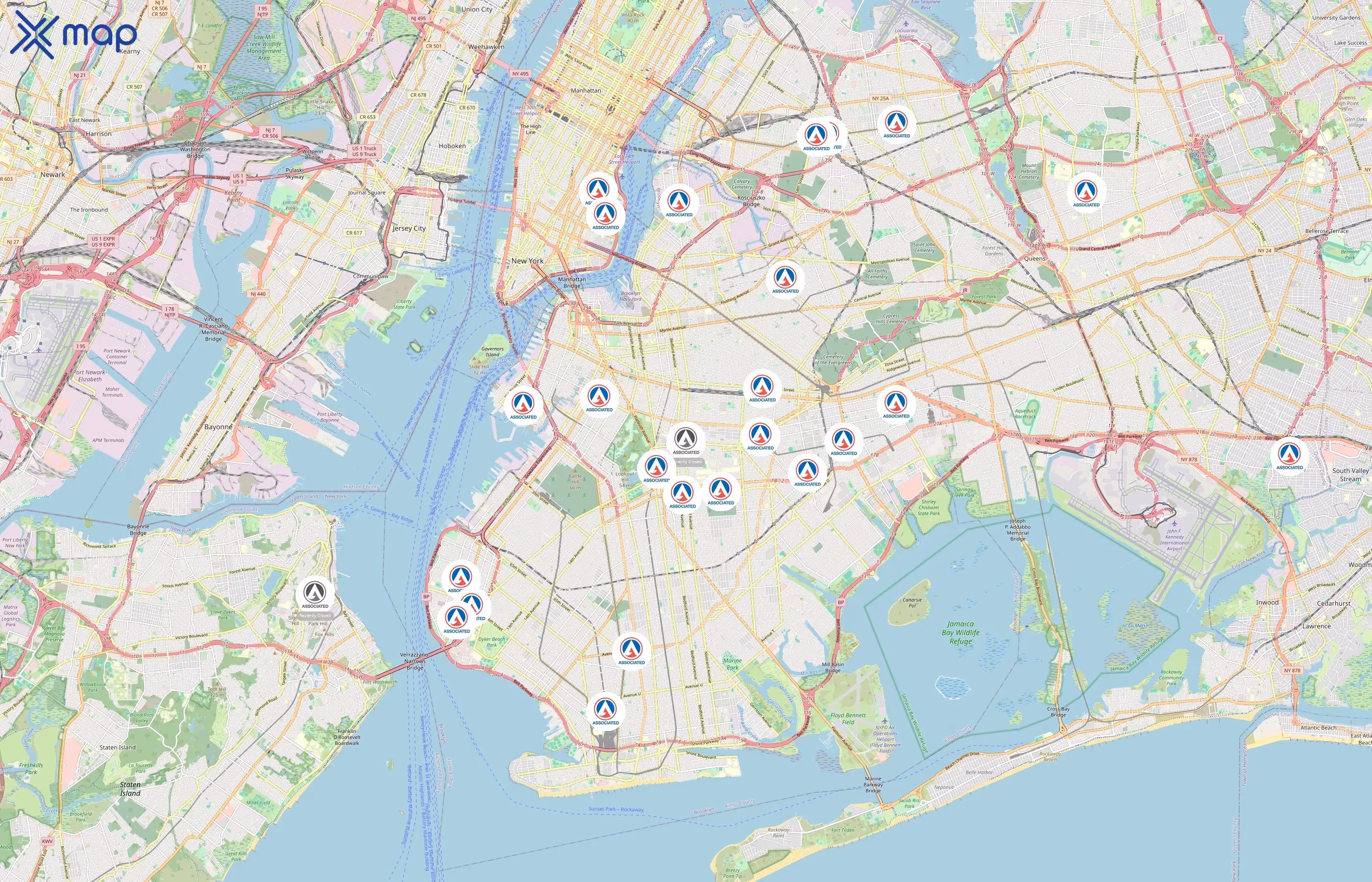 Associated Supermarkets area coverage