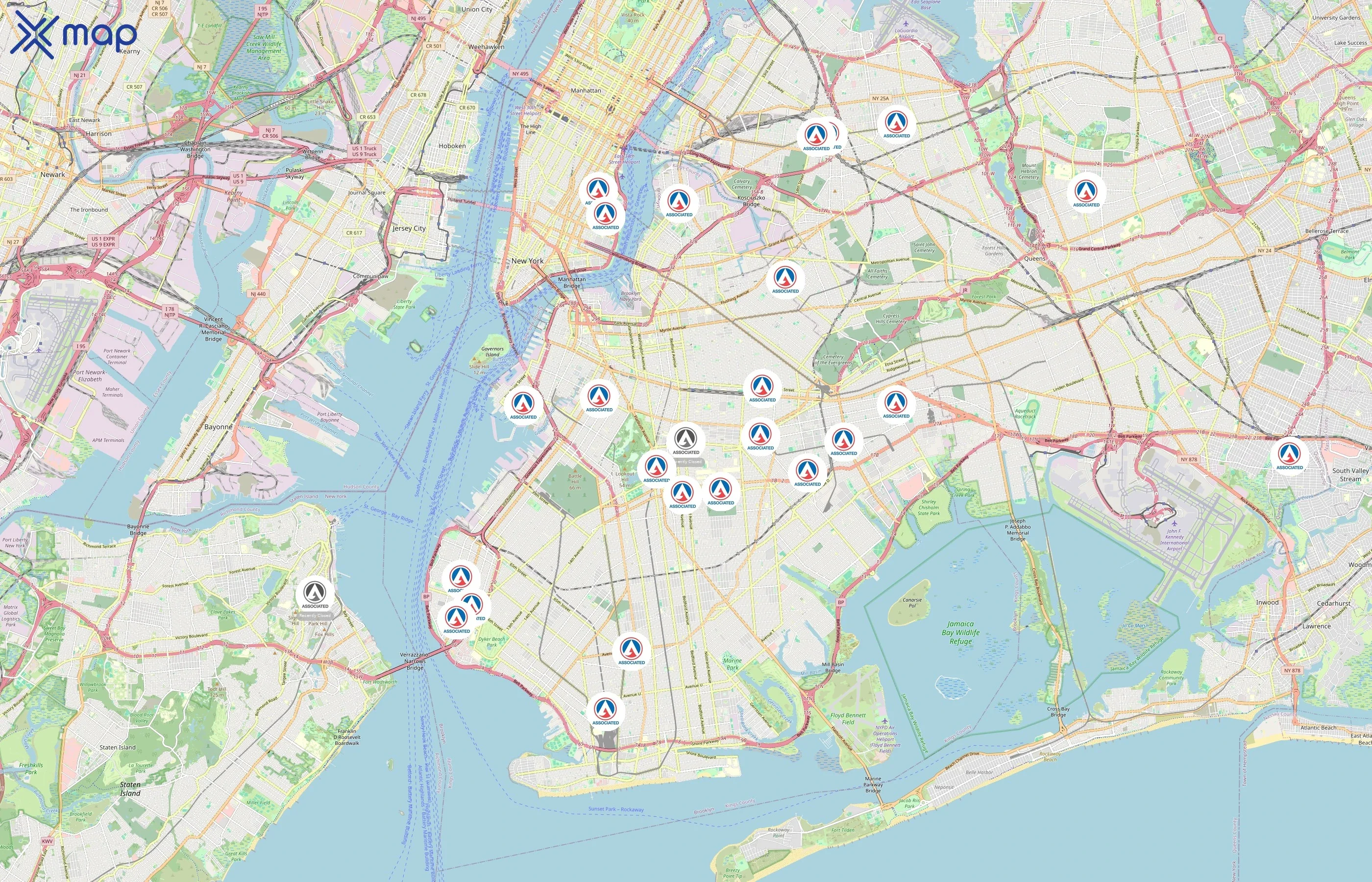 Associated Supermarkets area coverage
