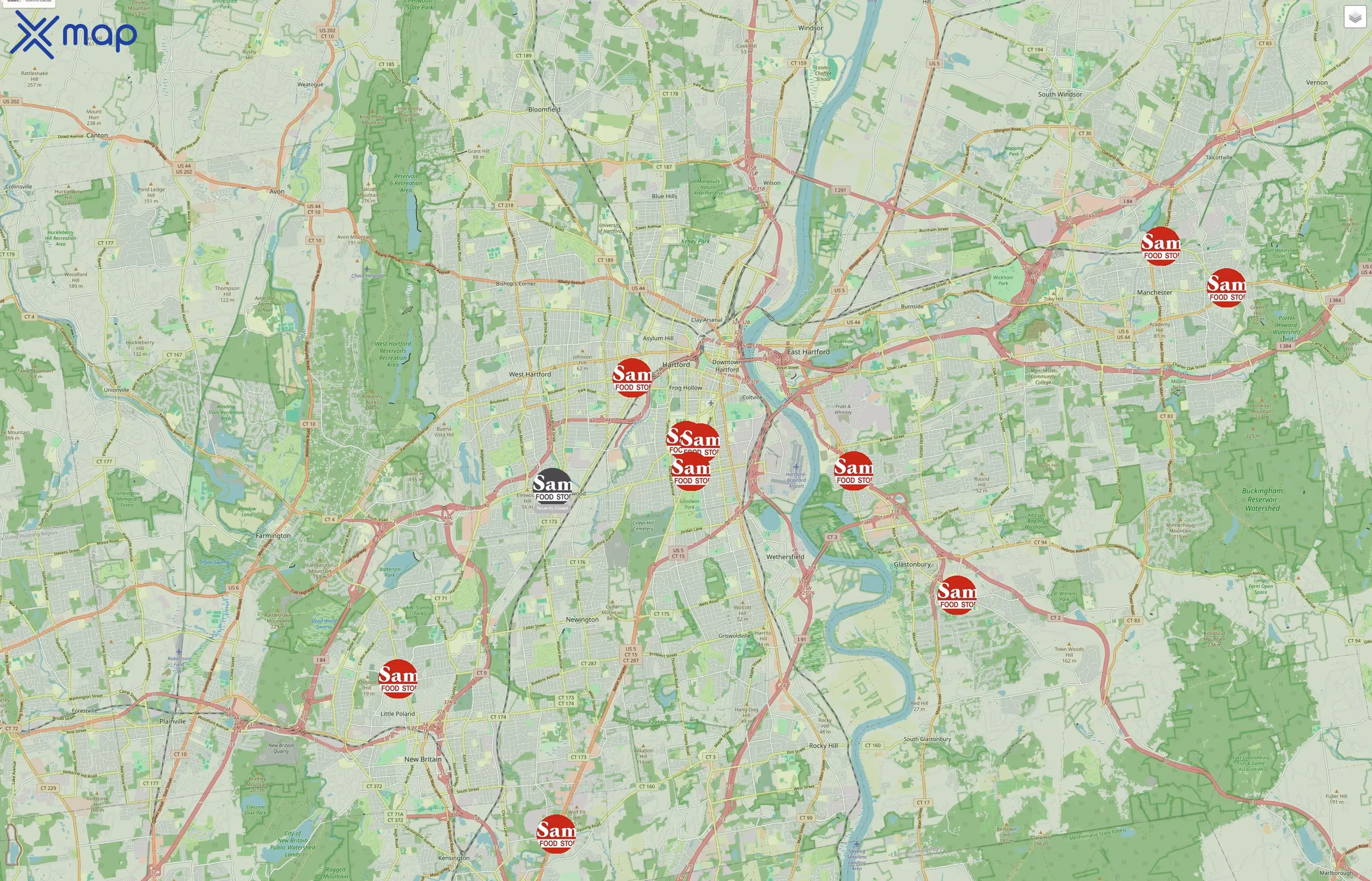 Sam's Food Stores traffic data