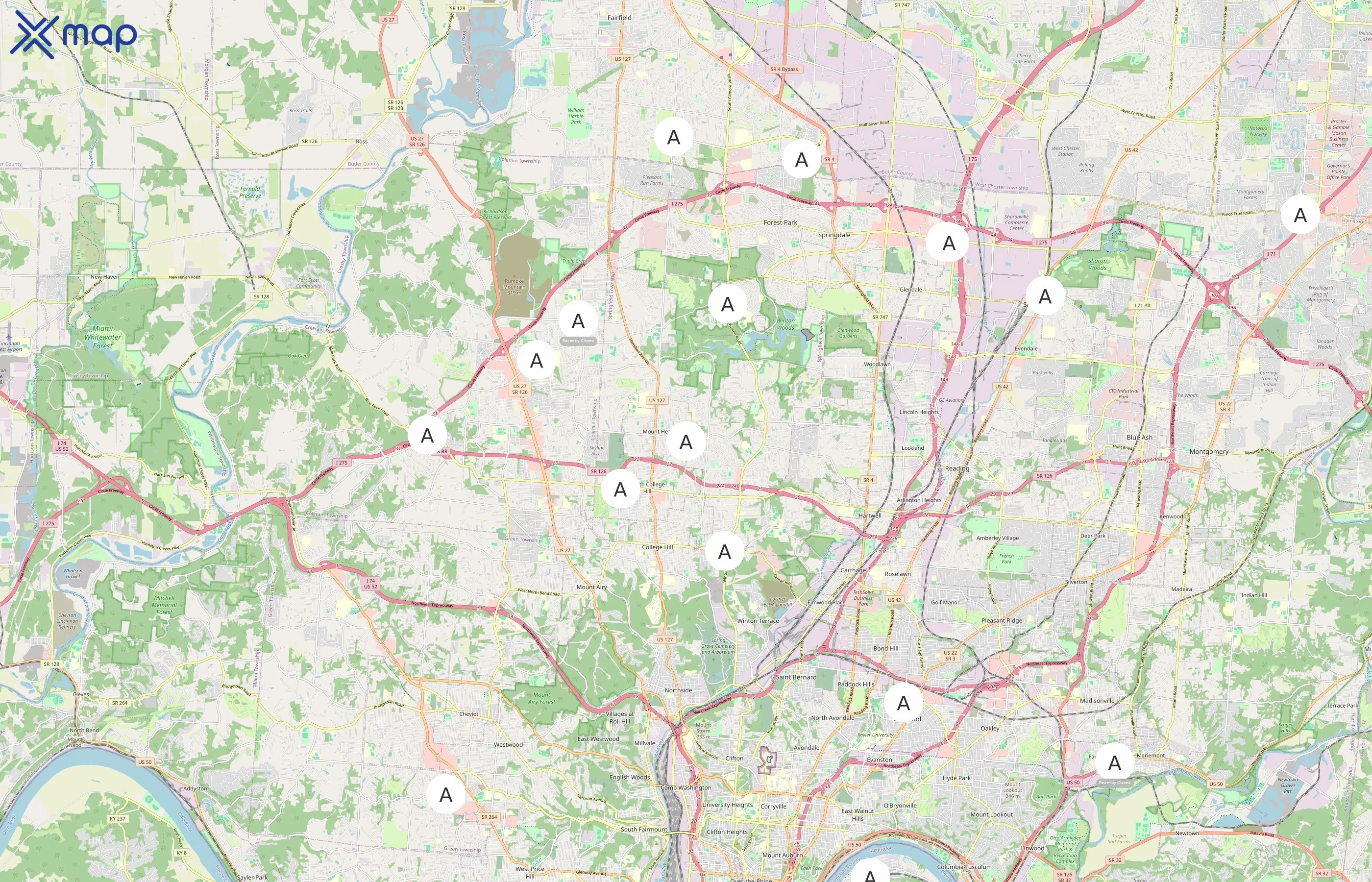 AmeriStop area coverage