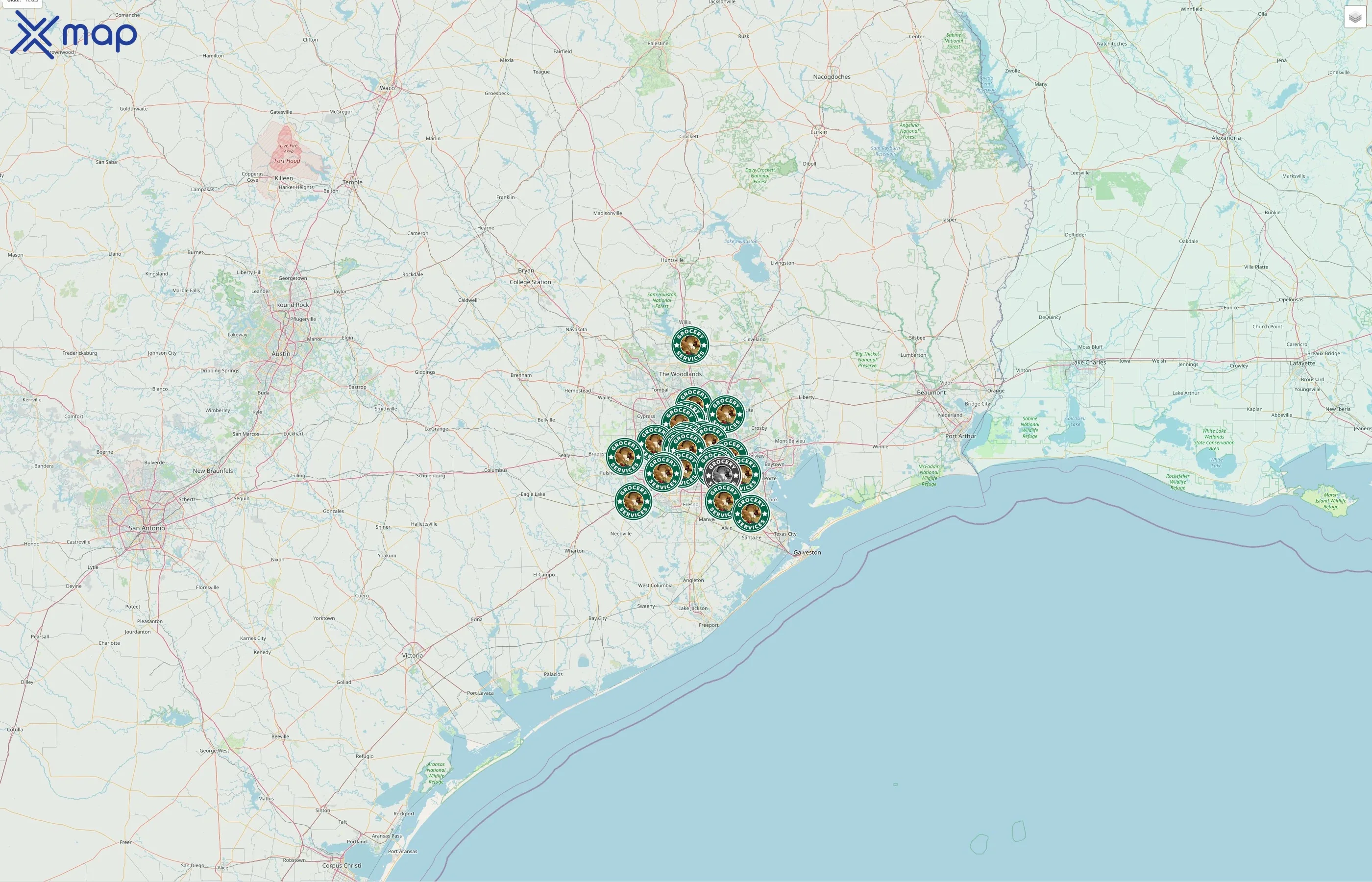 Grocery Services Inc street hotspots