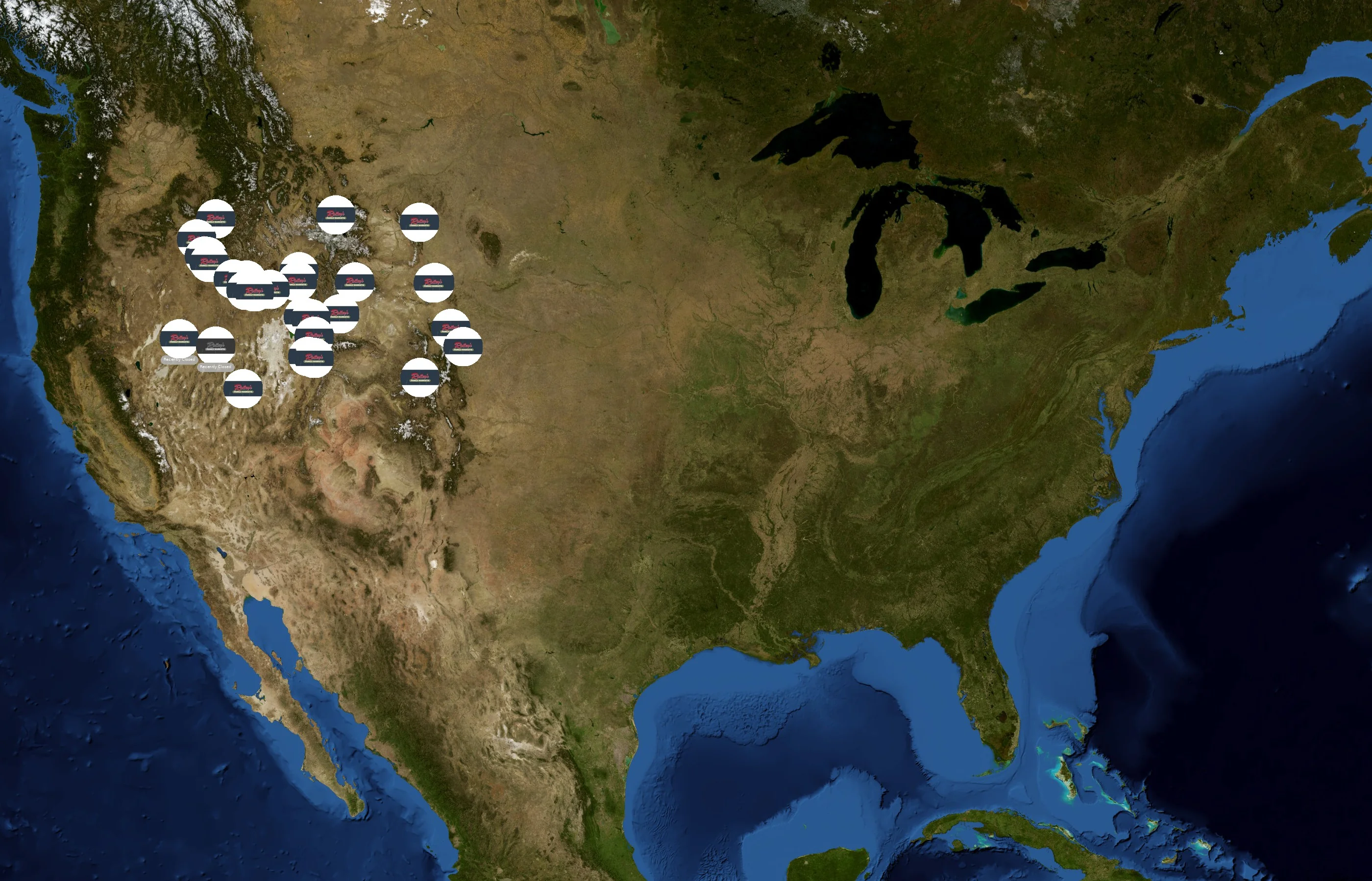 Ridley's Family Markets state distribution