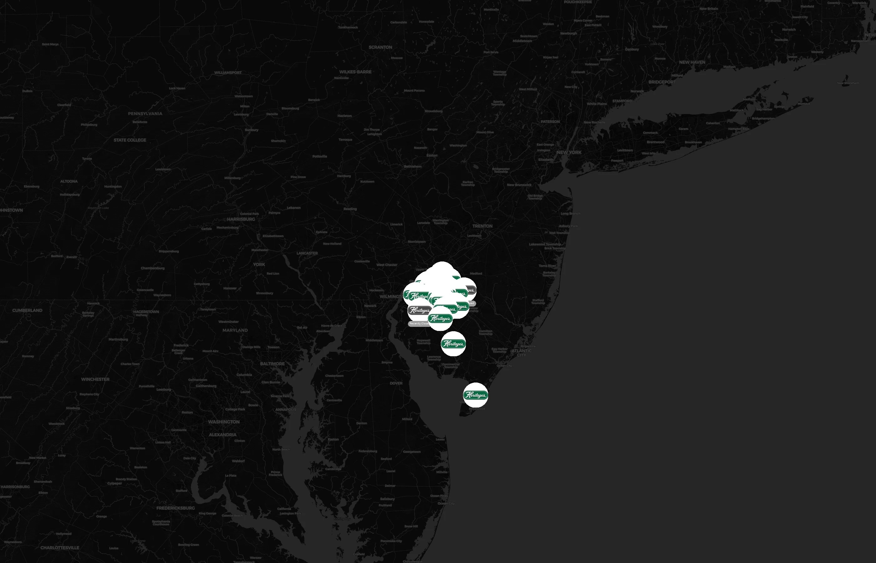 Heritage's Dairy Stores city distribution