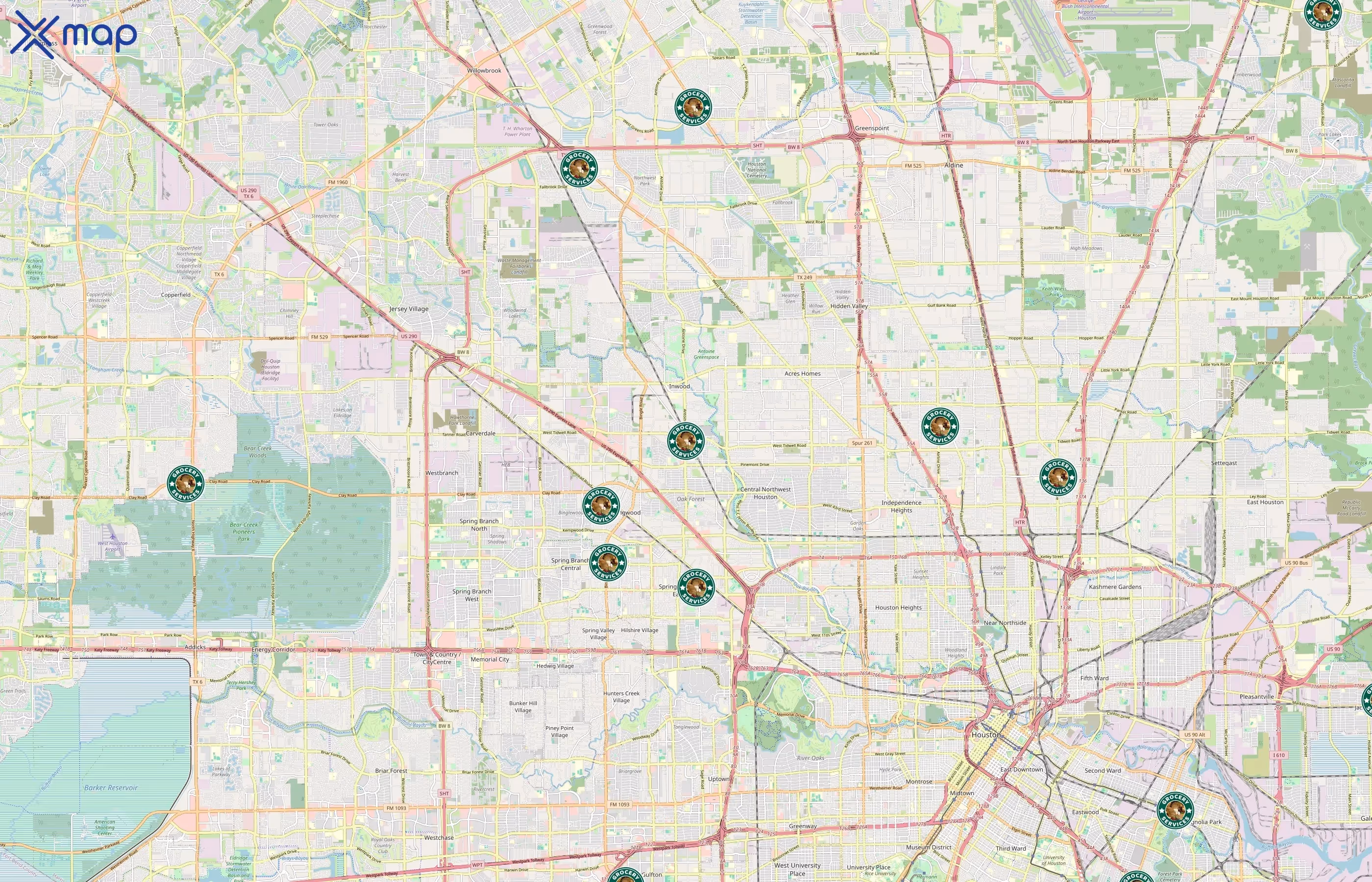 Grocery Services Inc area coverage