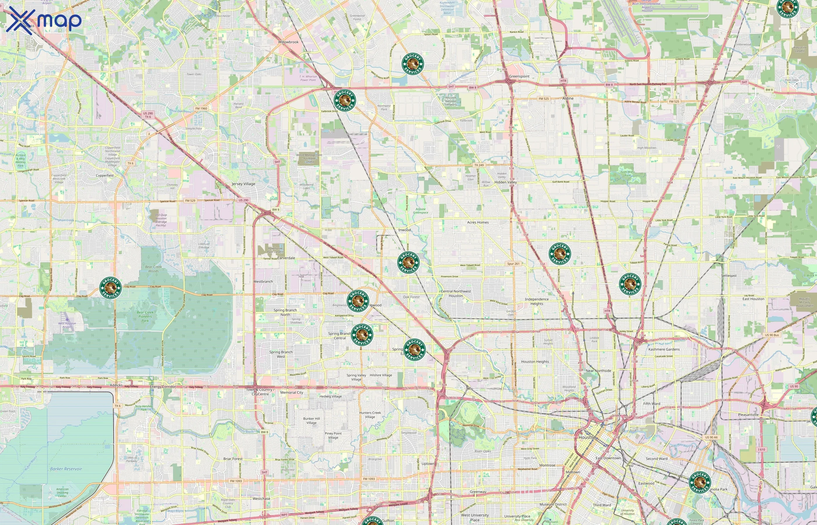 Grocery Services Inc area coverage