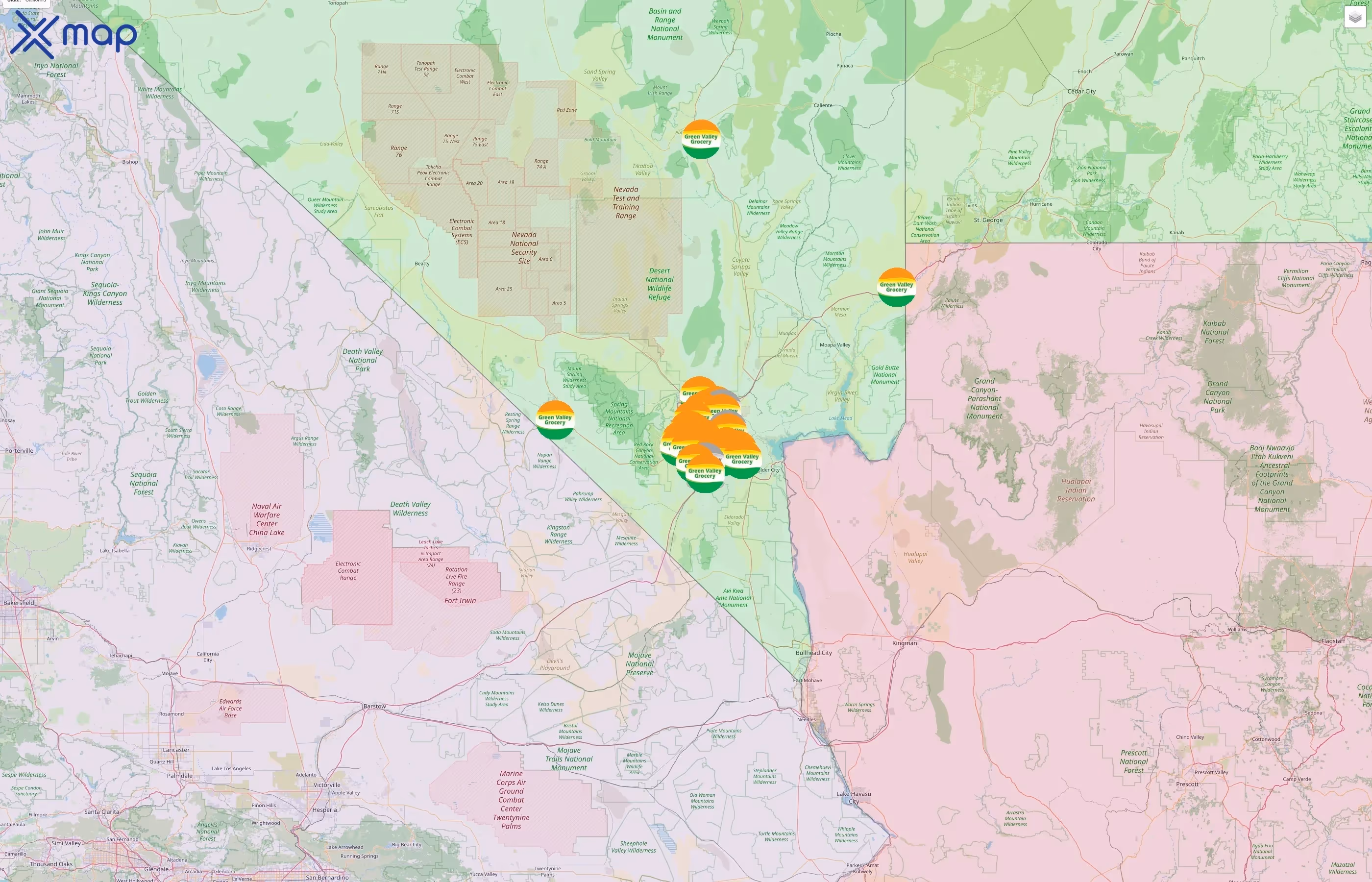 Green Valley Grocery street hotspots