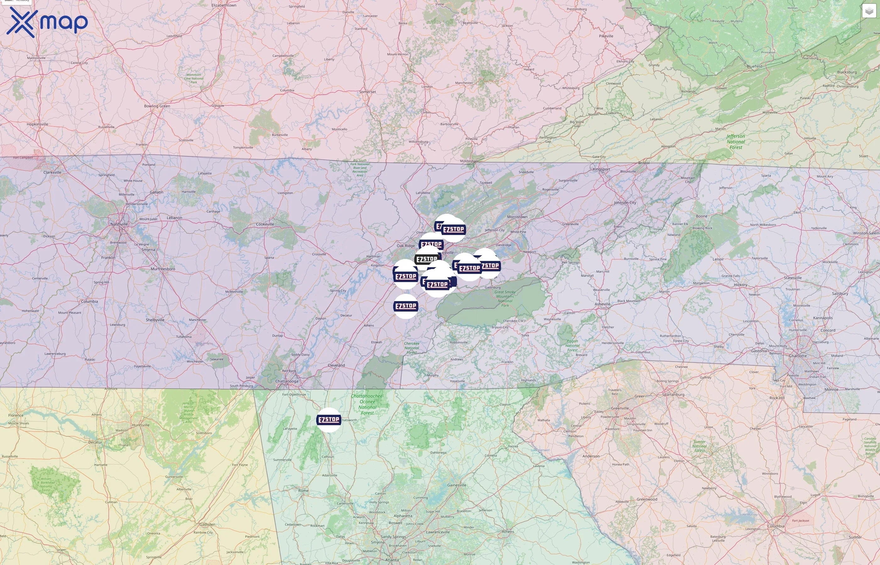 E-Z Stop Food Marts street hotspots