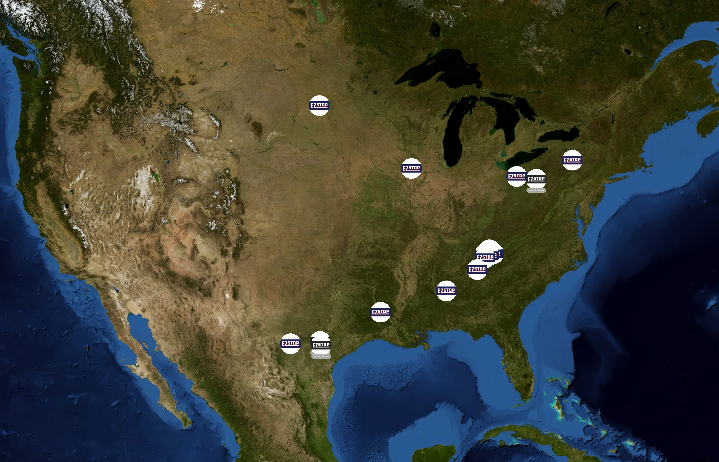 E-Z Stop Food Marts state distribution