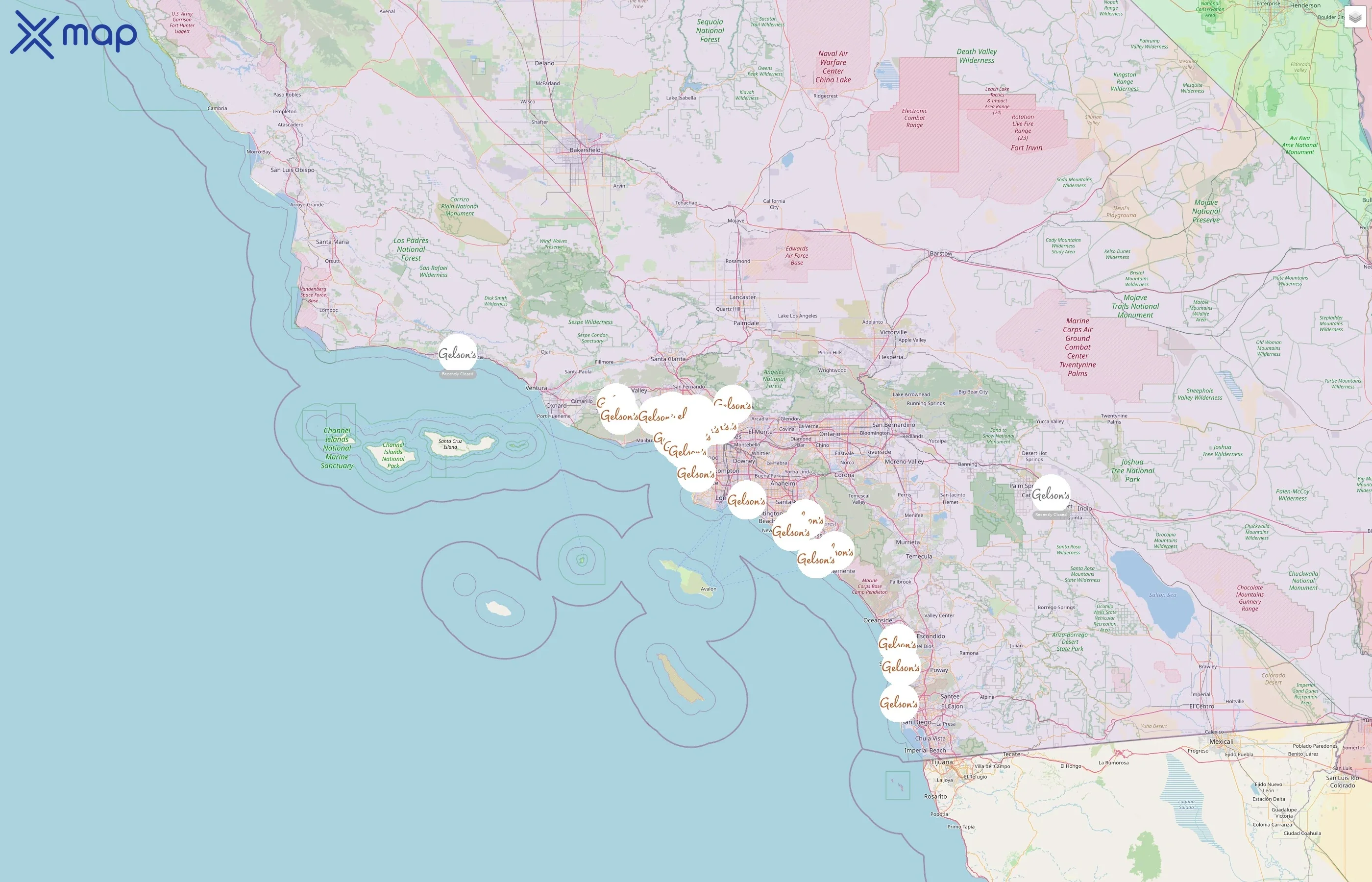 Gelson's street hotspots