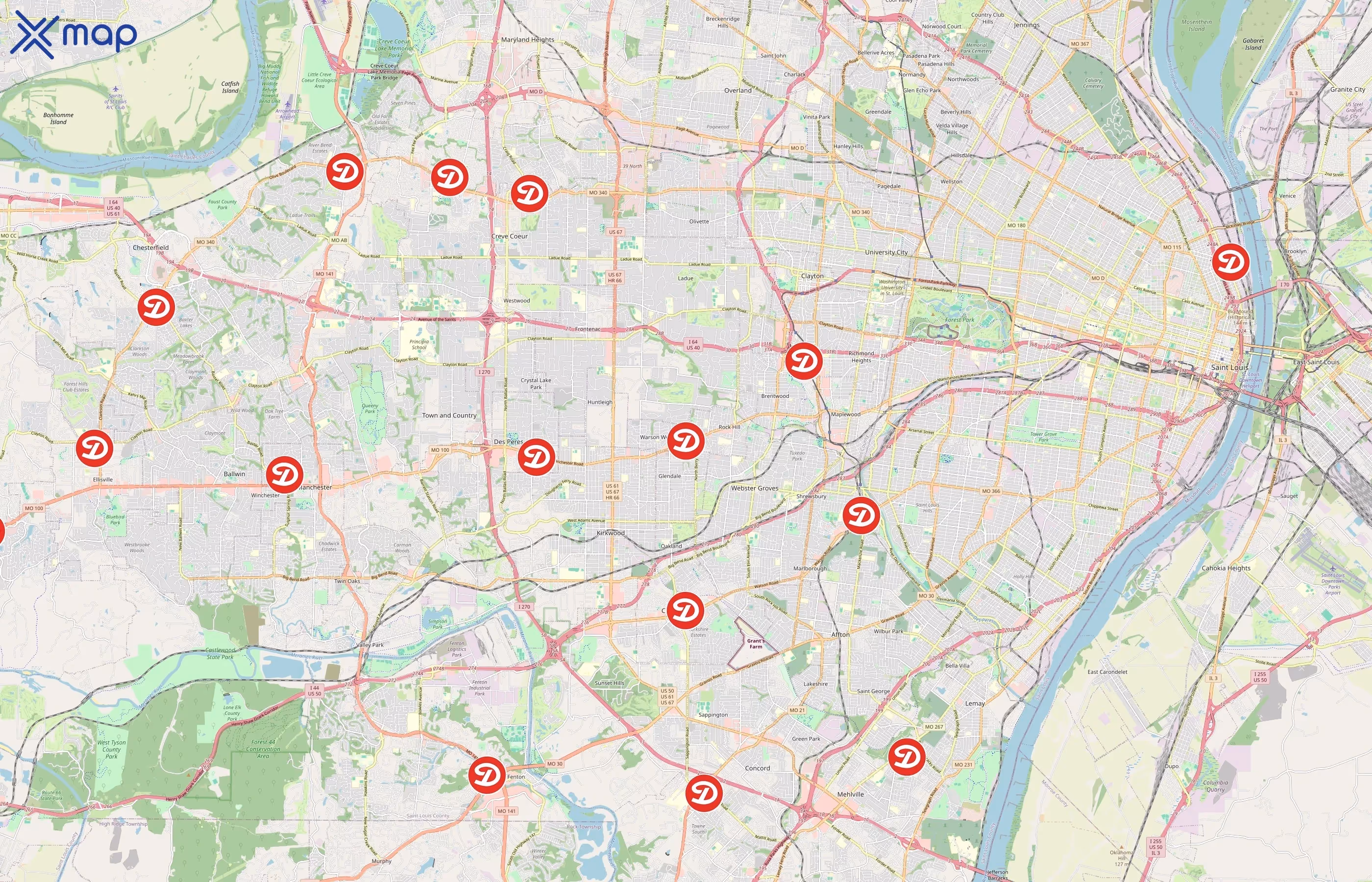 Dierbergs area coverage