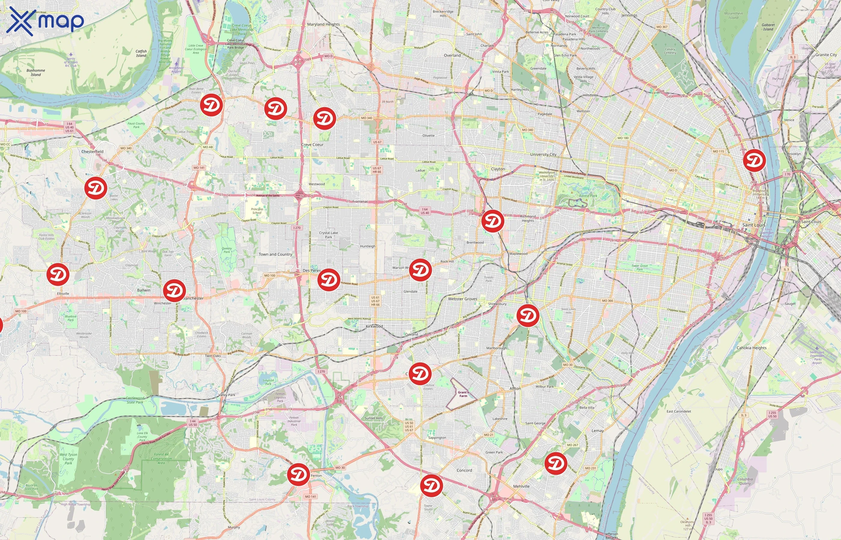 Dierbergs area coverage