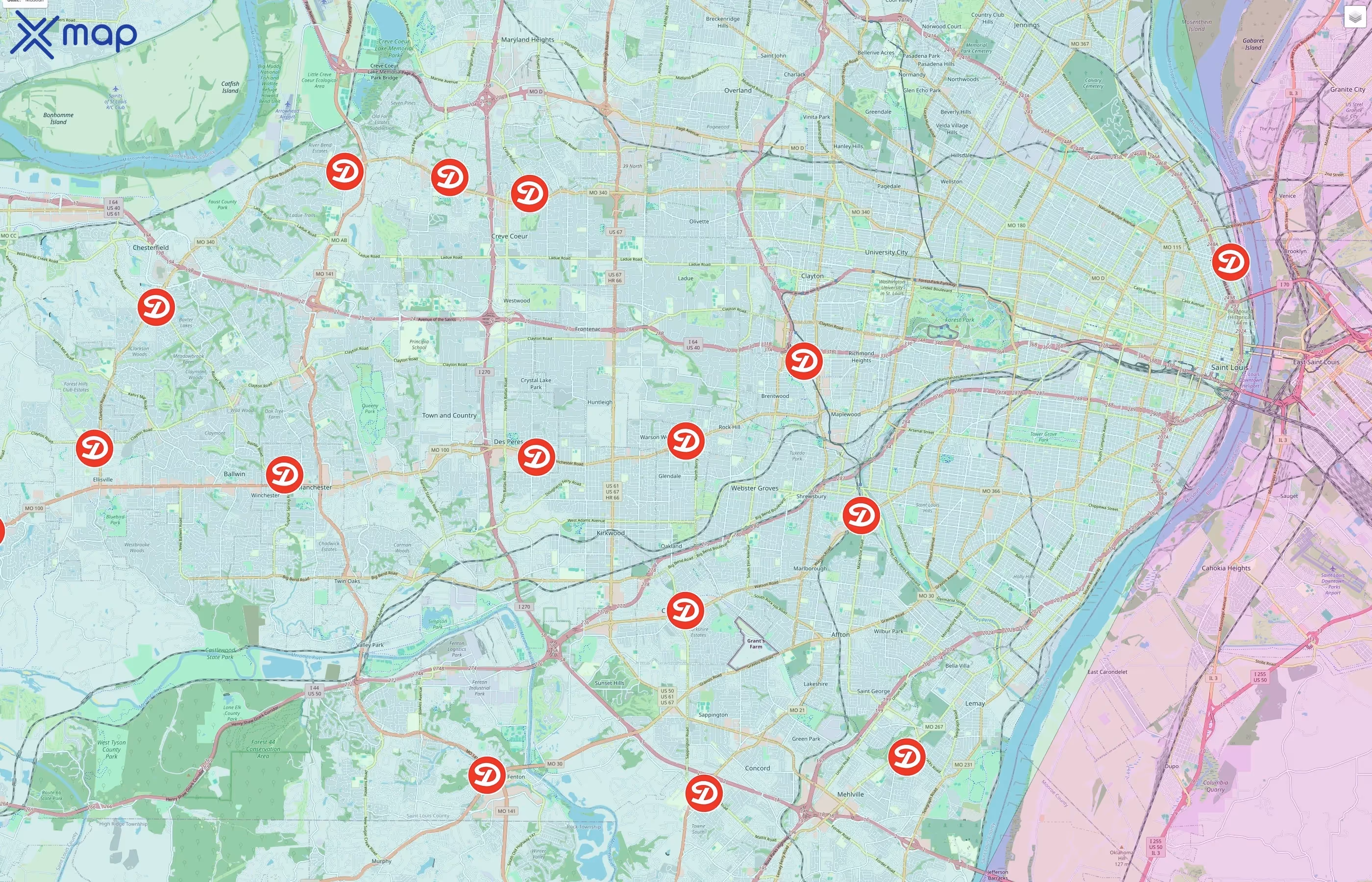 Dierbergs traffic data